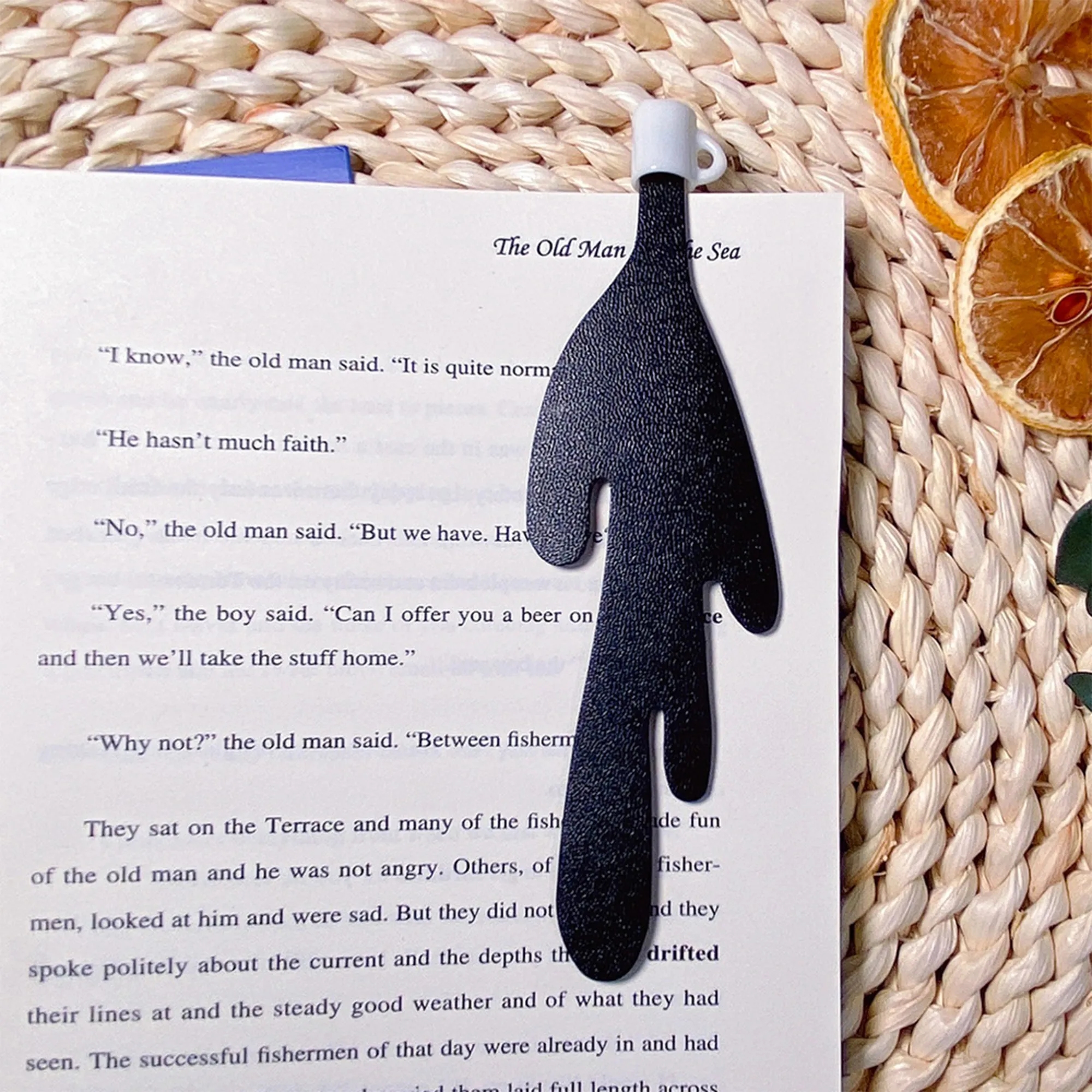 Custom Leather Bookmark With Spilled Coffee Design 6