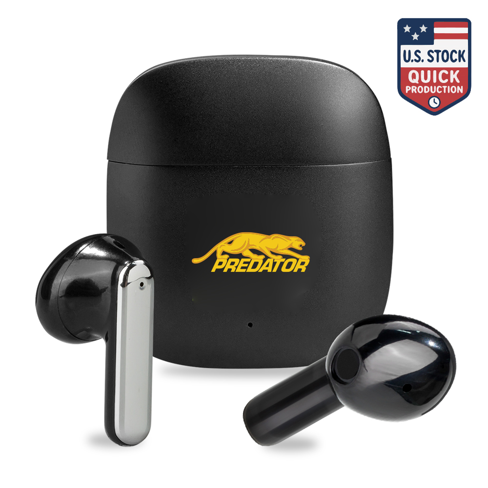 PulsePods Black Metal Earbuds With Deep Bass 1