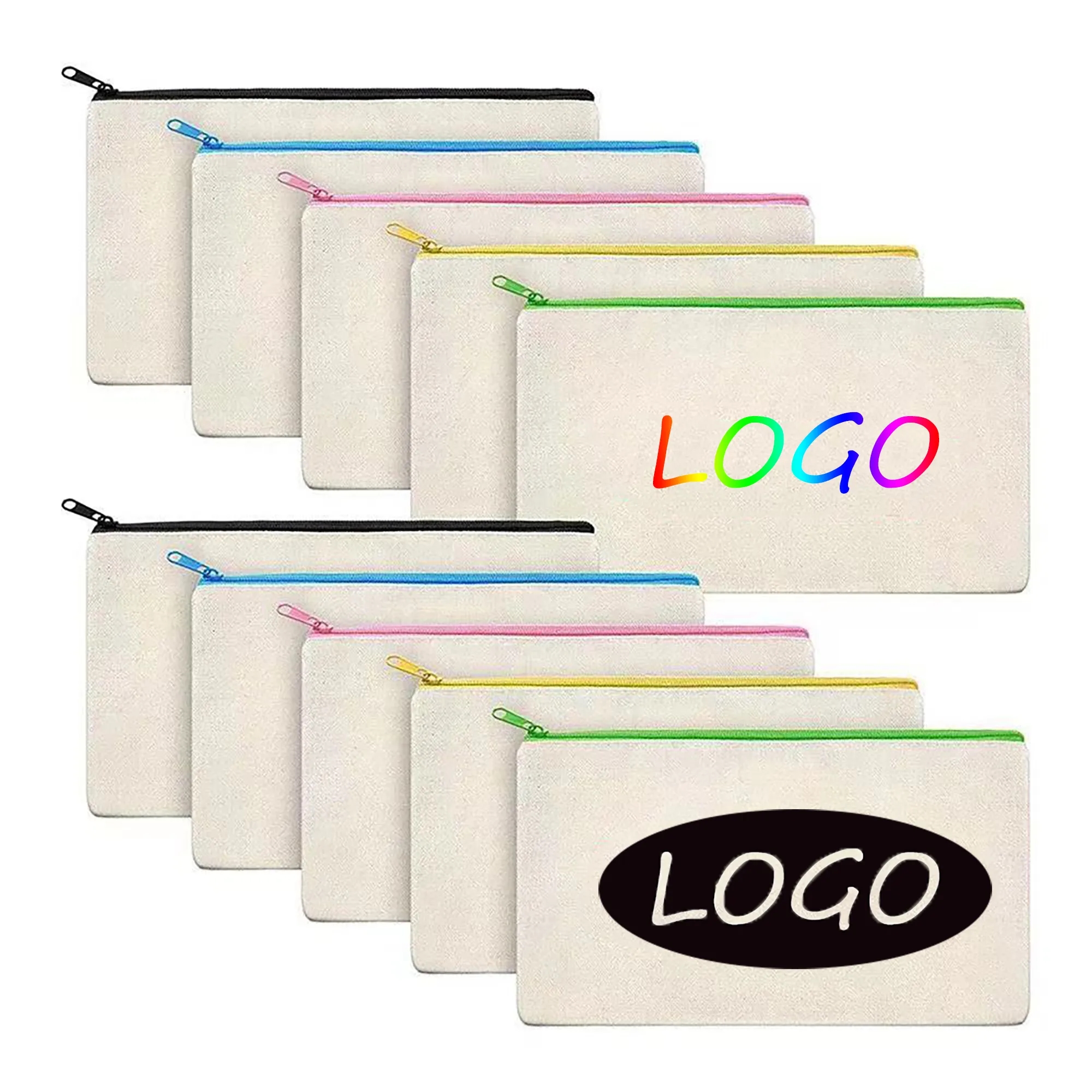 MOQ 50pcs Candy Colored Canvas Makeup Bag 1