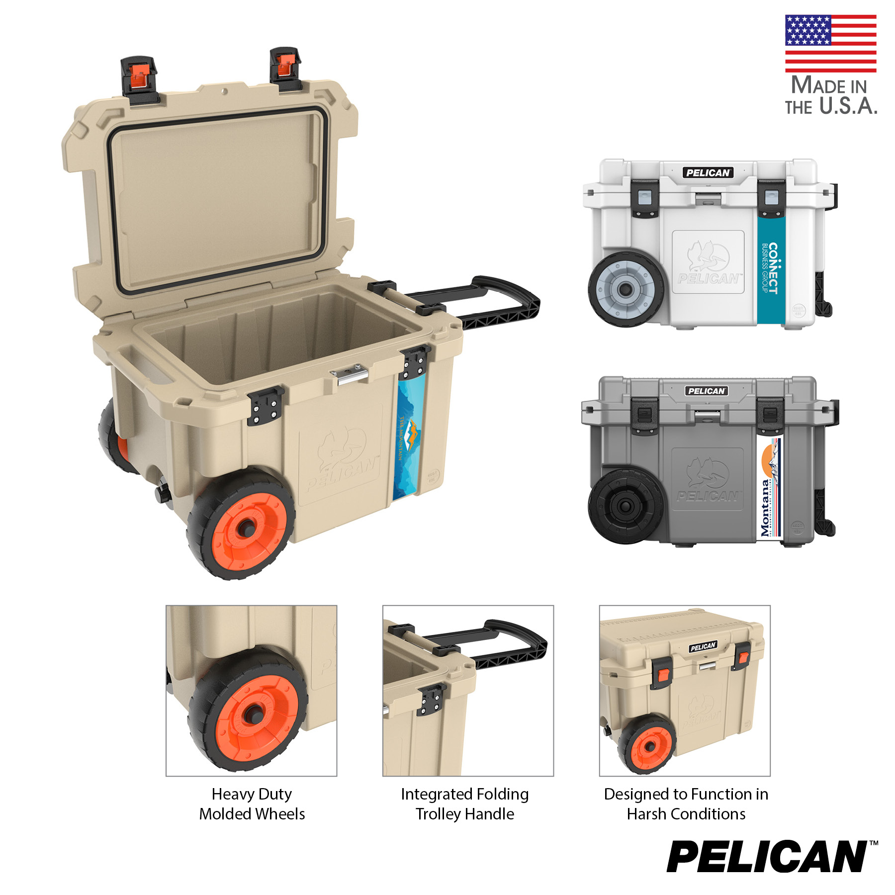 Pelican™ 45qt Elite Wheeled Cooler 6