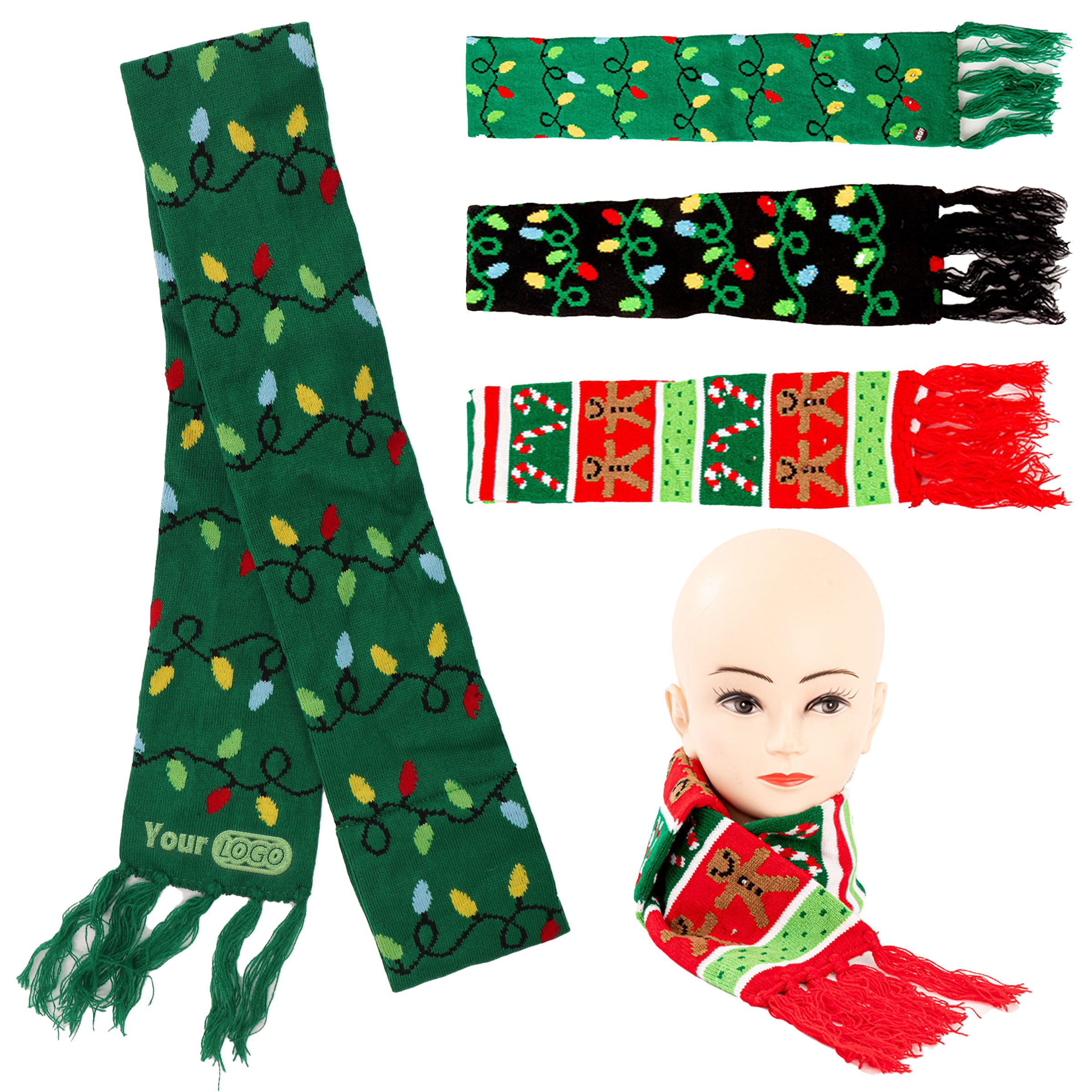 Christmas Scarf With Lights 4