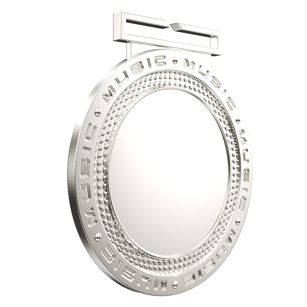 Music Dual Plated Medallion (3") 2