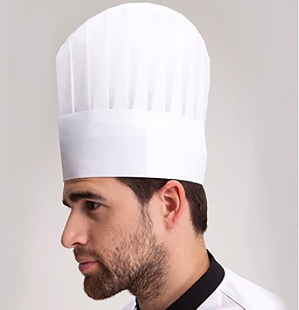 Disposable Vegetable Fiber Non-Woven Chef Hat 1