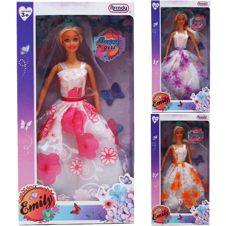 Emily Wedding Dolls Three Assorted - 11.5" 1