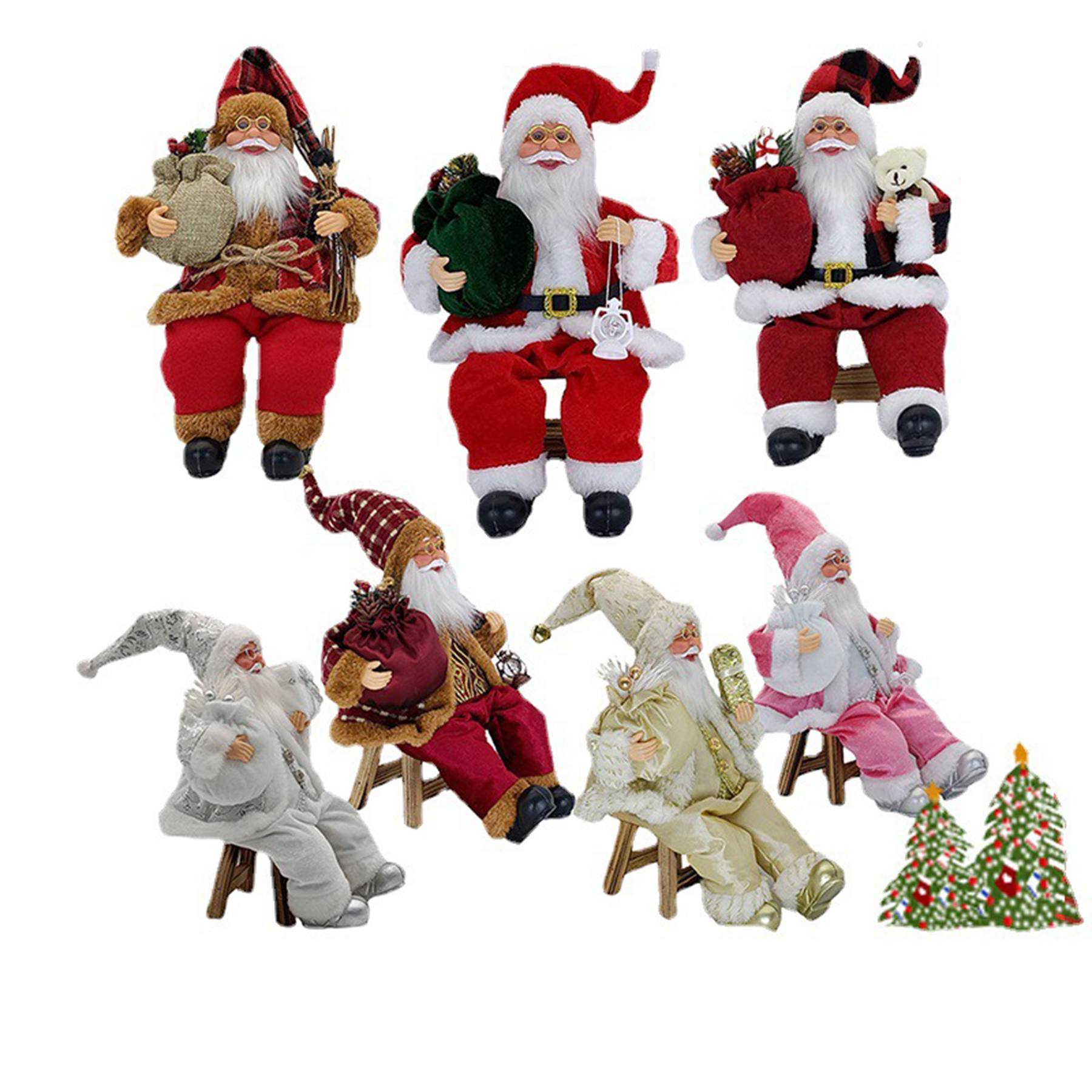 Lovely Christmas Santa Claus Costume 3
