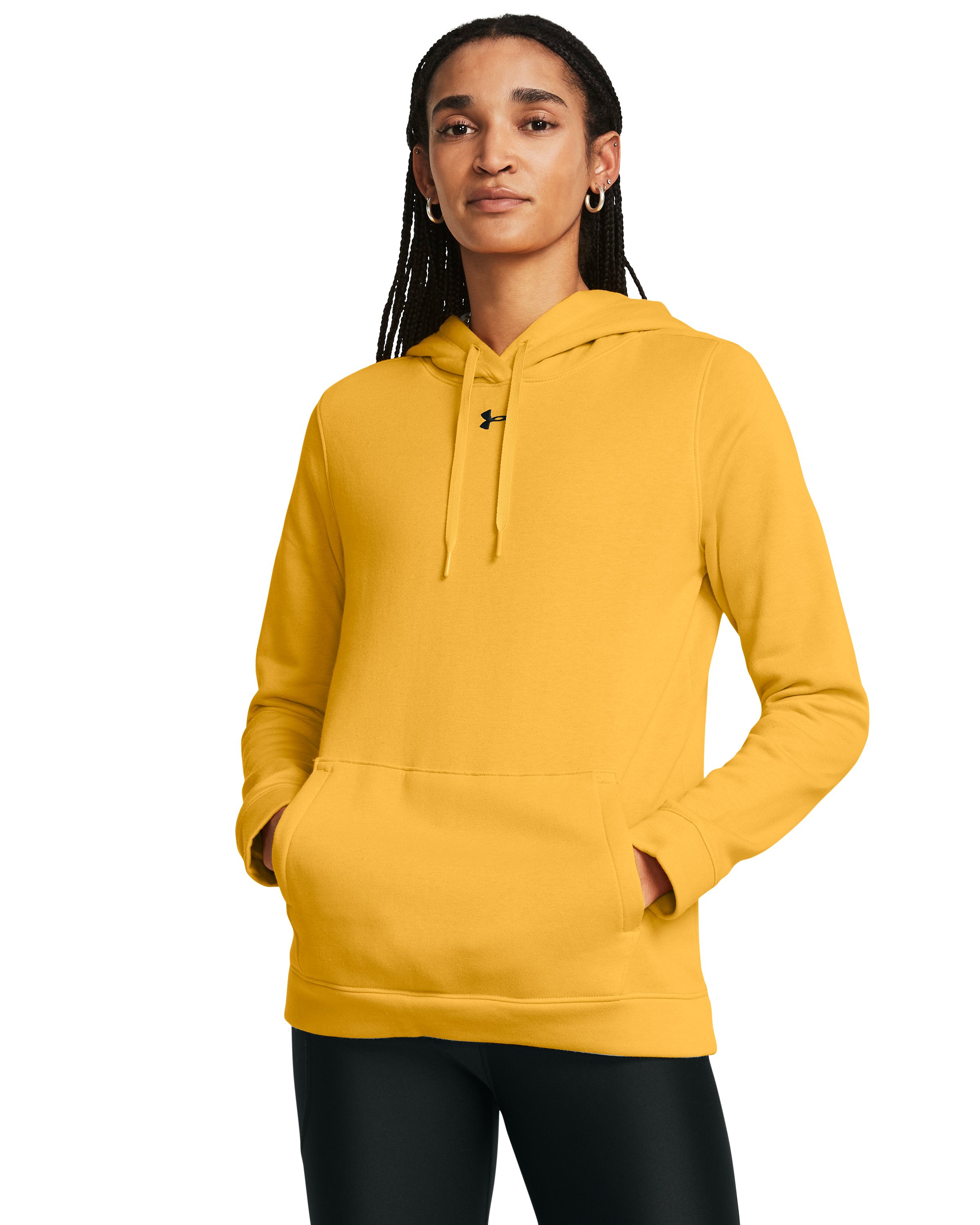 UA Hustle Fleece Women's Hoodie, custom hoodie or sweatshirt with logo imprint 5