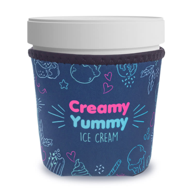 Full Color Neoprene Ice Cream Pint Sleeves 20