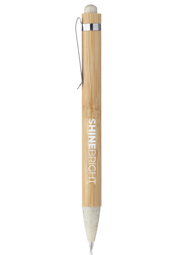 Wheat Straw Ball Point Pens with Bamboo Barrel 3