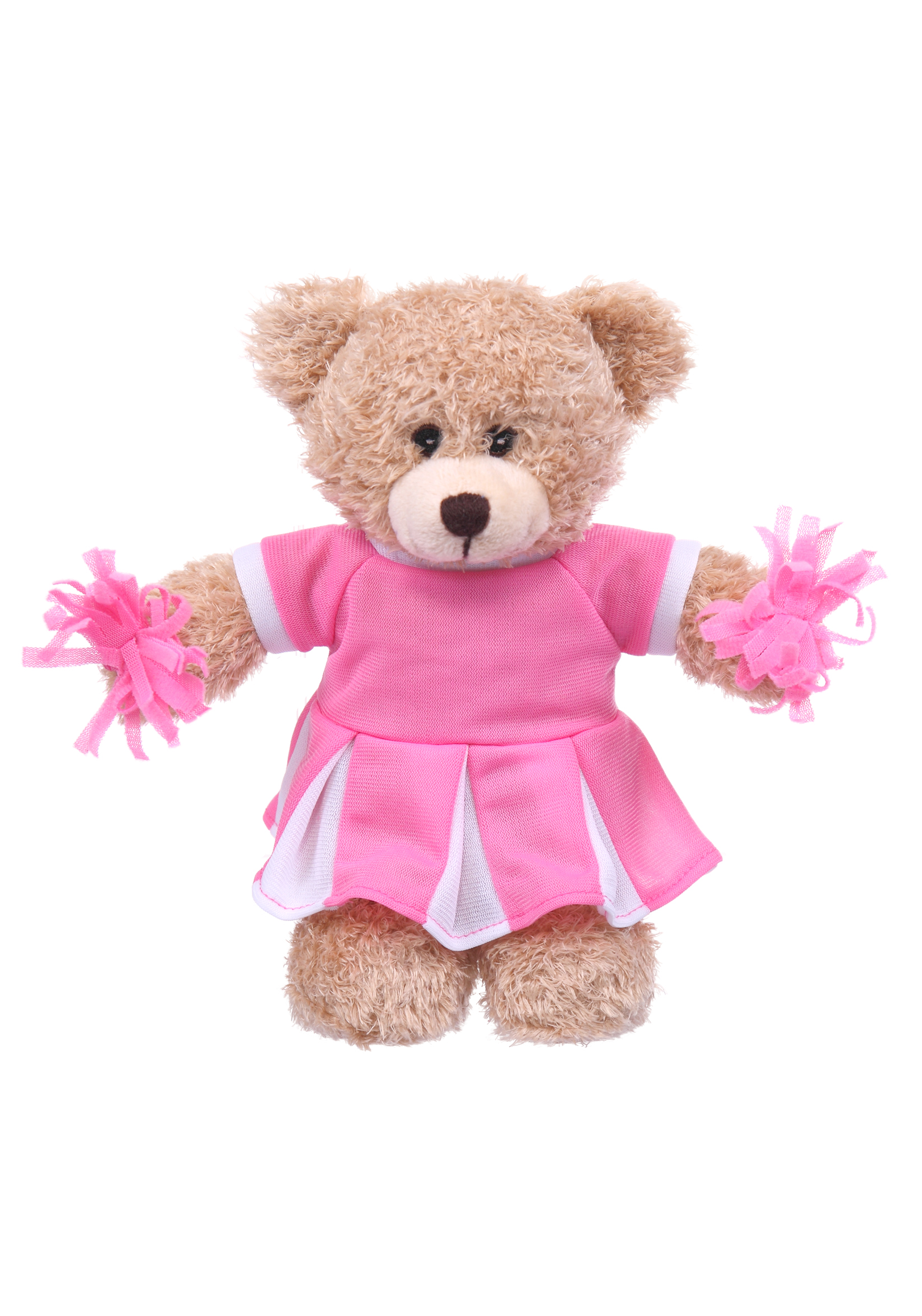 Soft Plush Tan Bear in Cheerleader Outfit