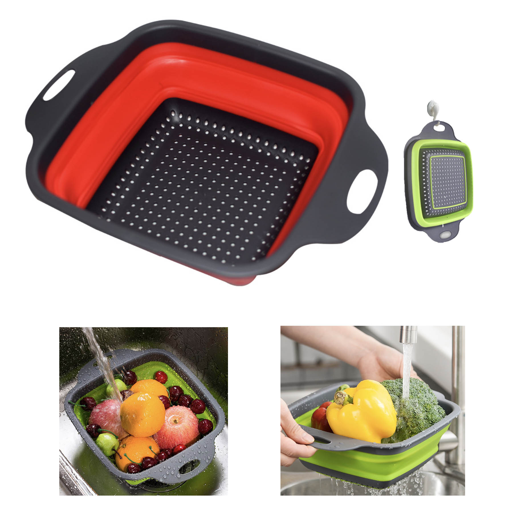 Custom Fodble Vegetables-fruit Drain Basket 2