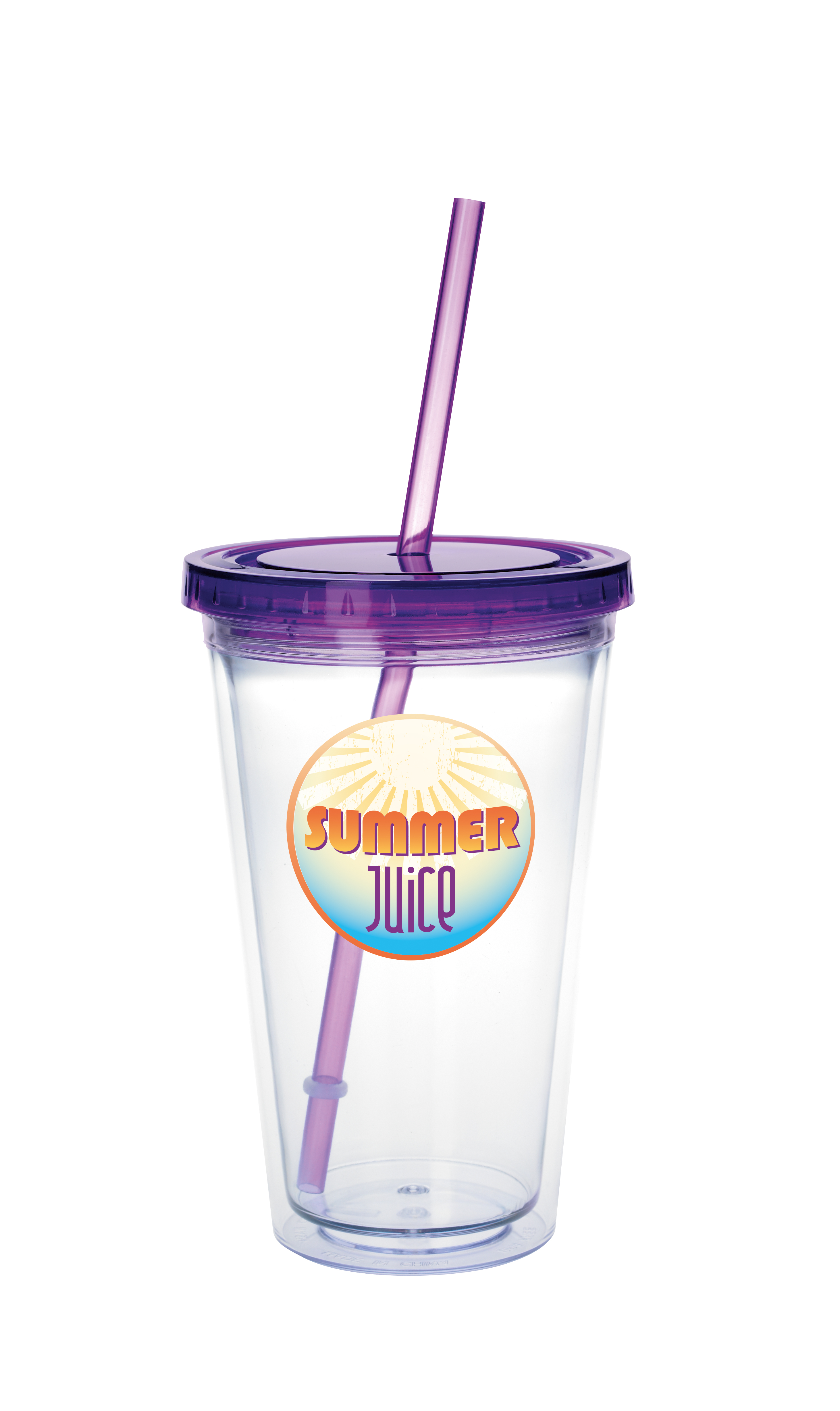 Good Value™ Clear Tumbler with Colored Lid - 18 oz. 33