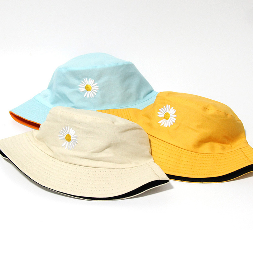 Daisy double-sided bucket cap sunhat 7