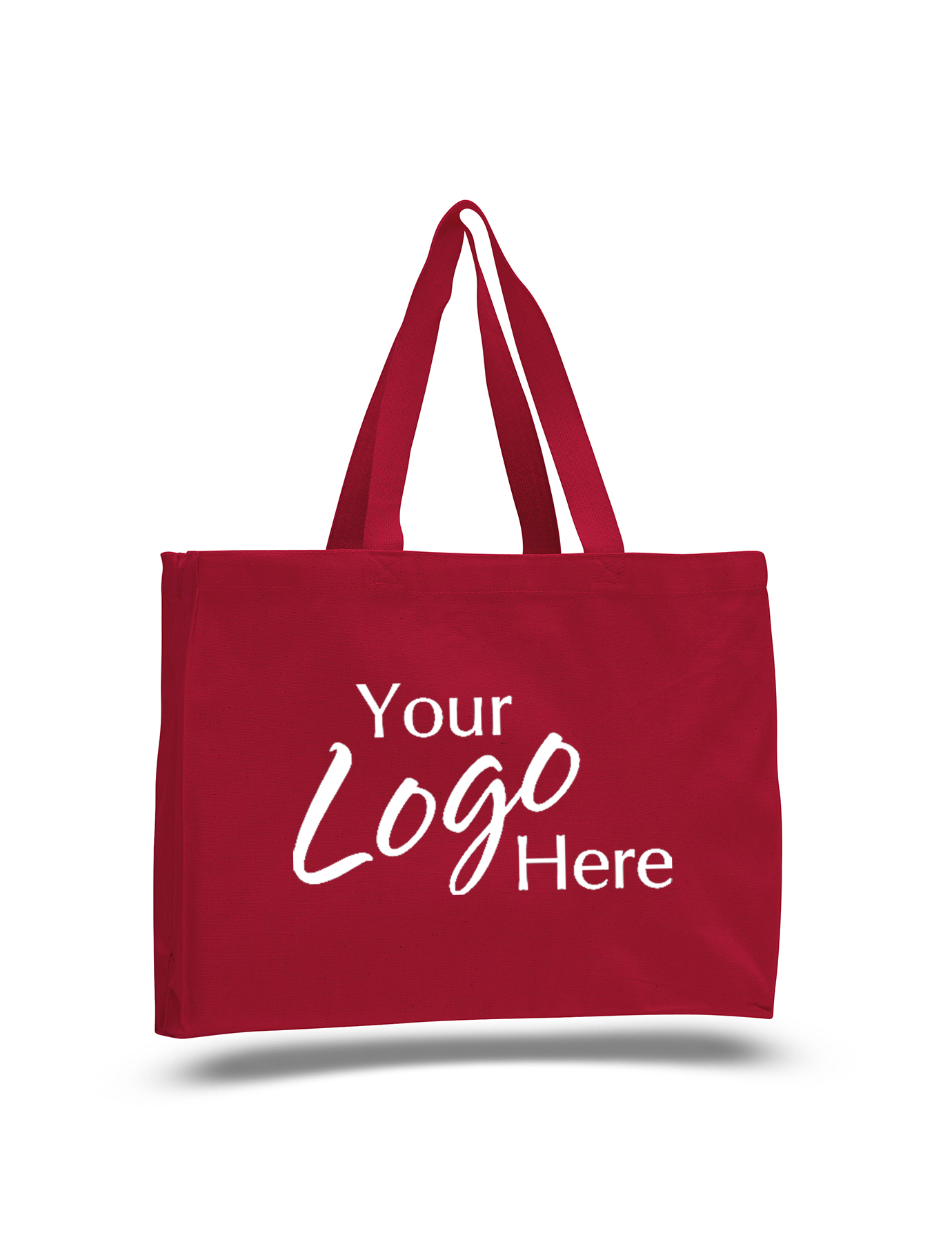 Canvas Tote Bag 15" W x 12" H with 4" Gusset