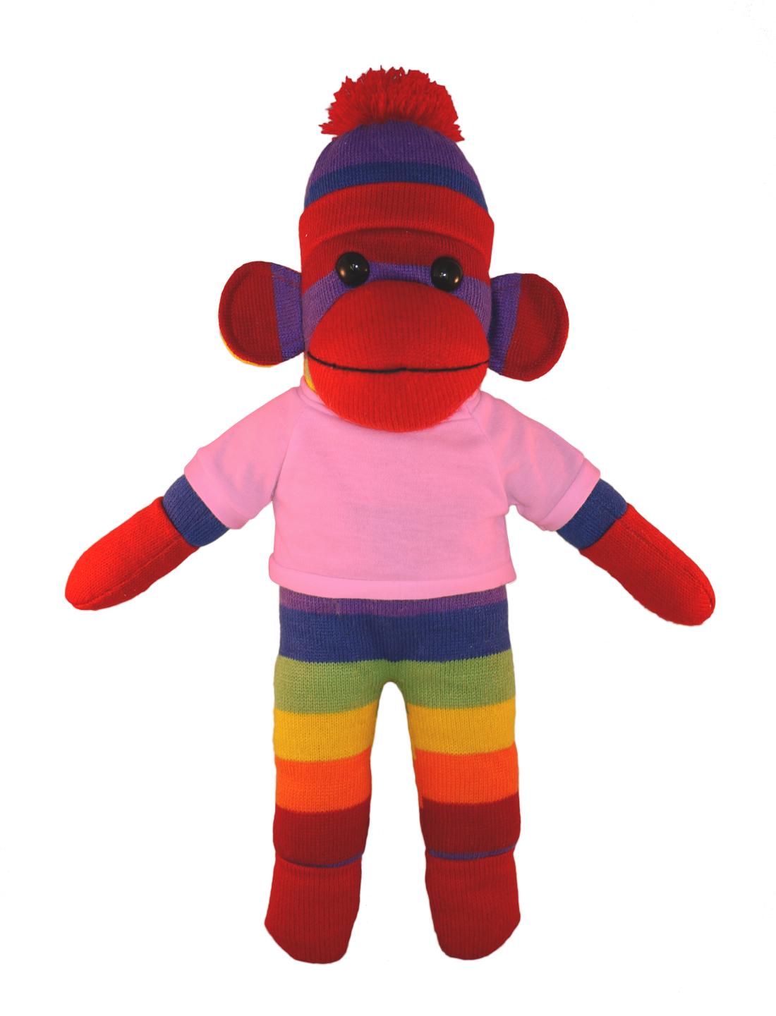 Rainbow Sock Monkey with Tee 12