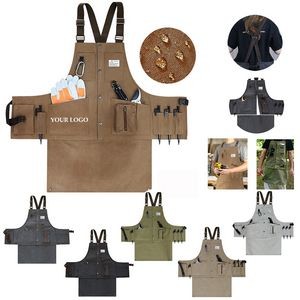 Adjustable Denim Bib Work Apron 1