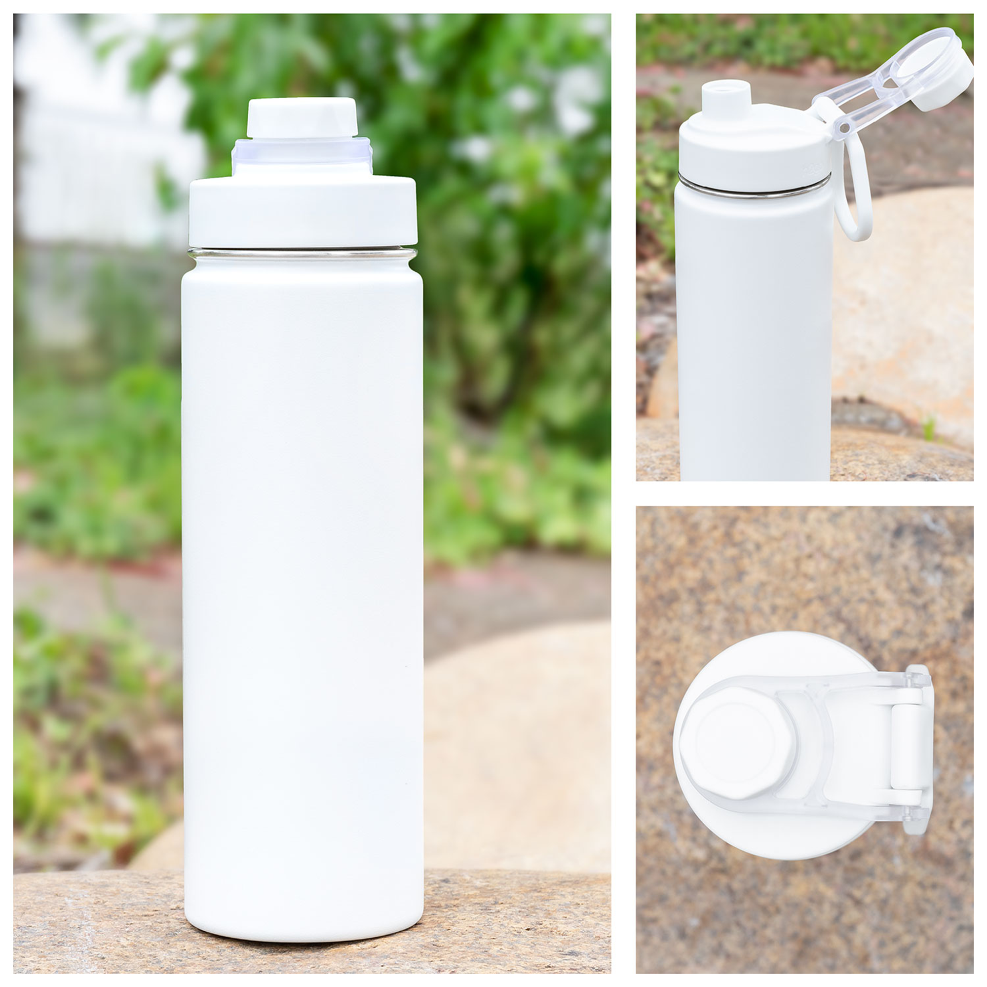 24 oz h2go conquer - powder, custom water bottle with logo imprint 41