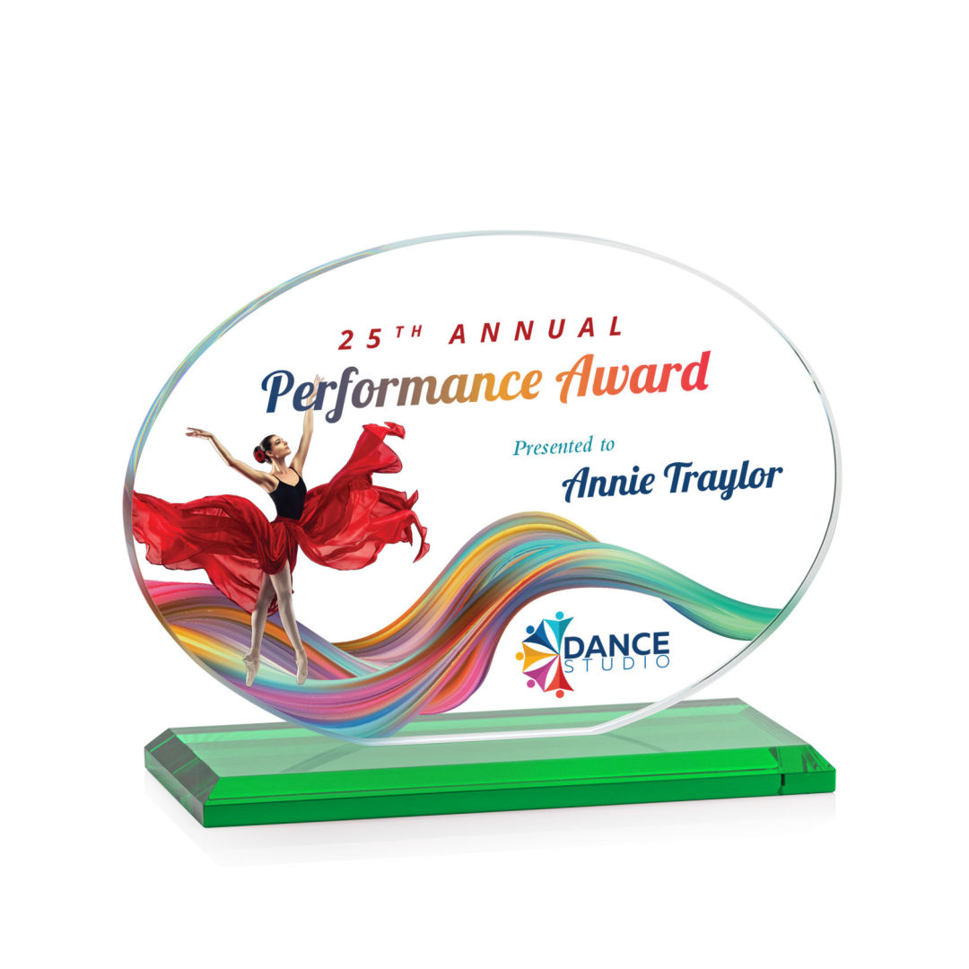 Austin (Horiz) VividPrint™ Award - Green 13