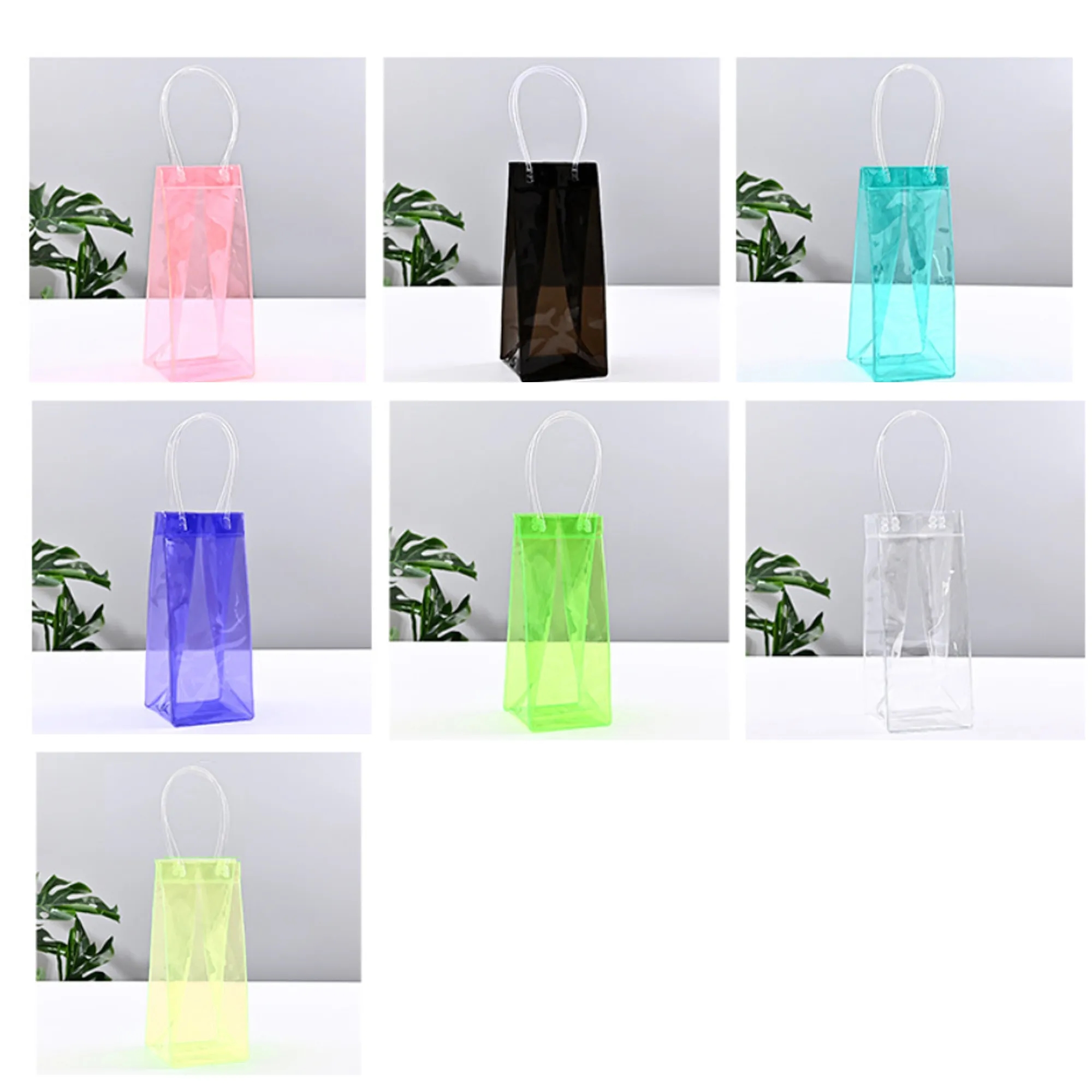 PVC Transparent Wine Gift Ice Bag 2