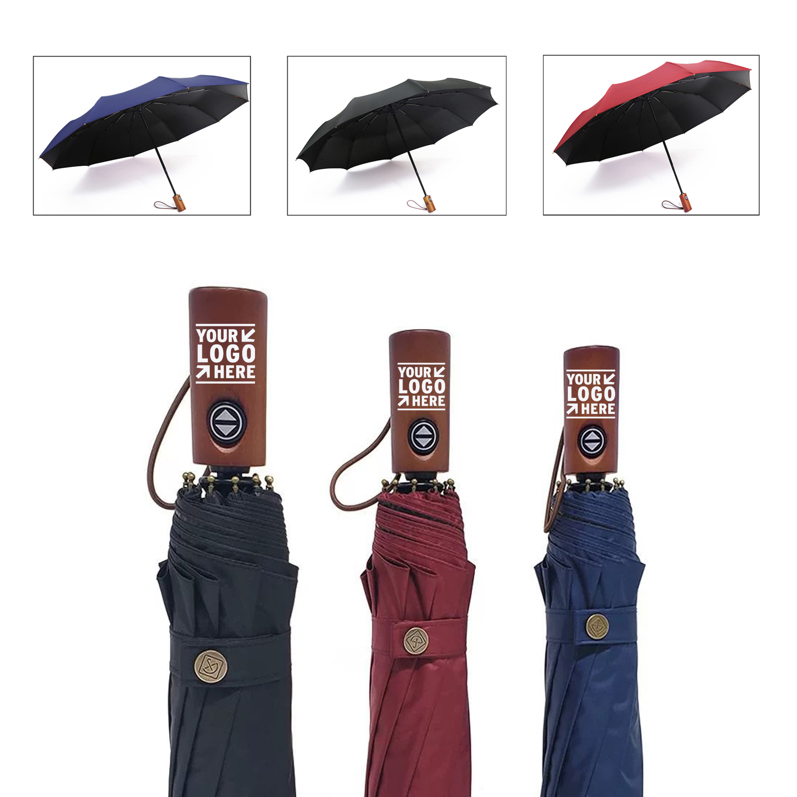 Windproof Travel Umbrellas for Rain