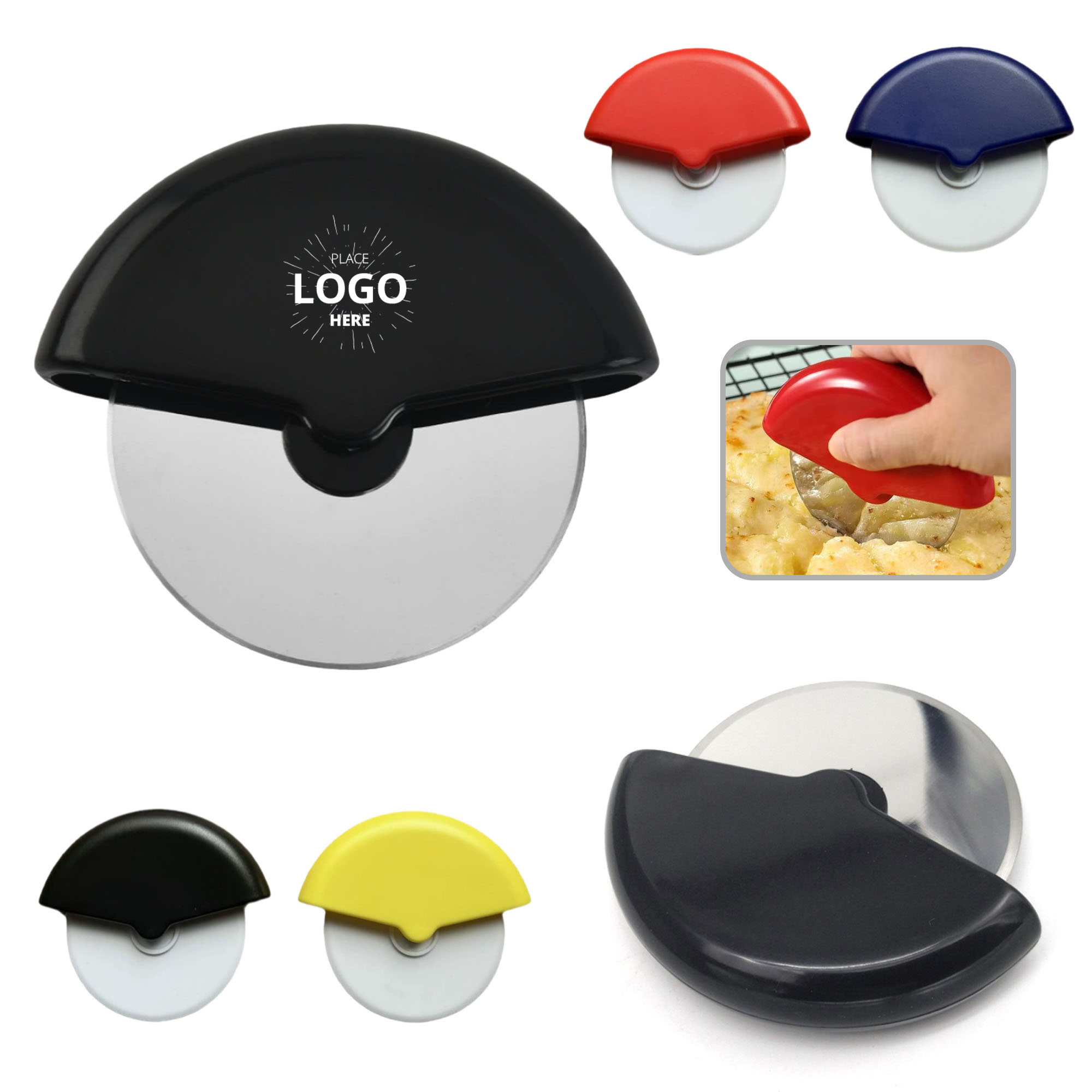 Ergonomic Stainless Steel Pizza Cutter Wheel 2