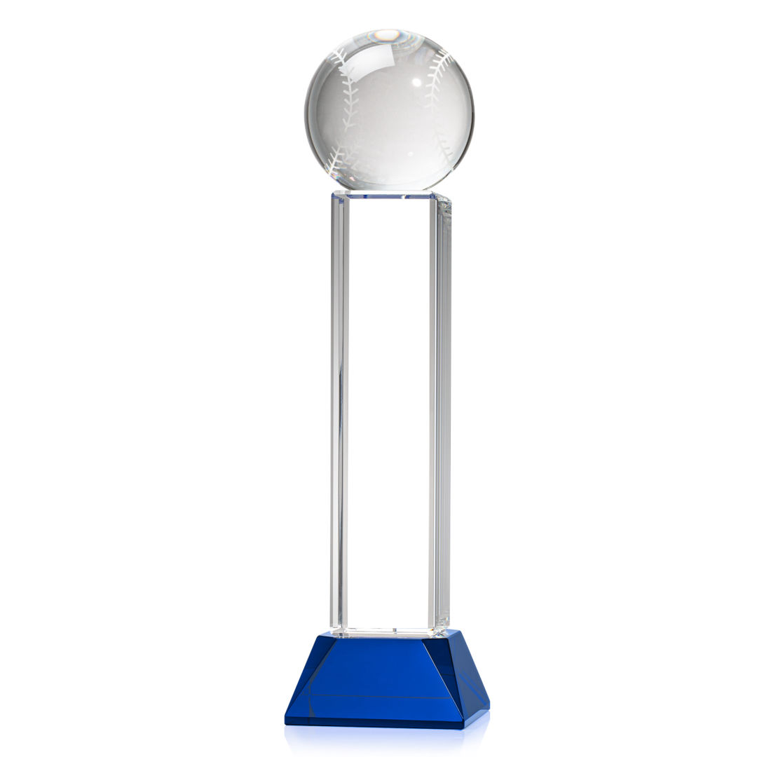 Baseball Award on Stowe Base - Blue 8
