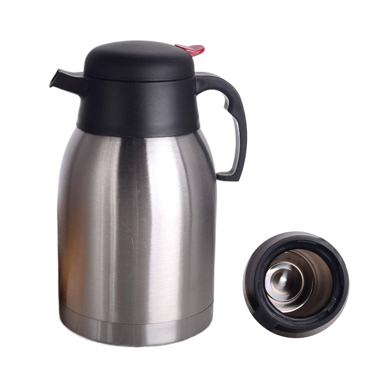 52 Oz Stainless Steel Thermos Coffee Carafe, custom water bottle with logo imprint 6