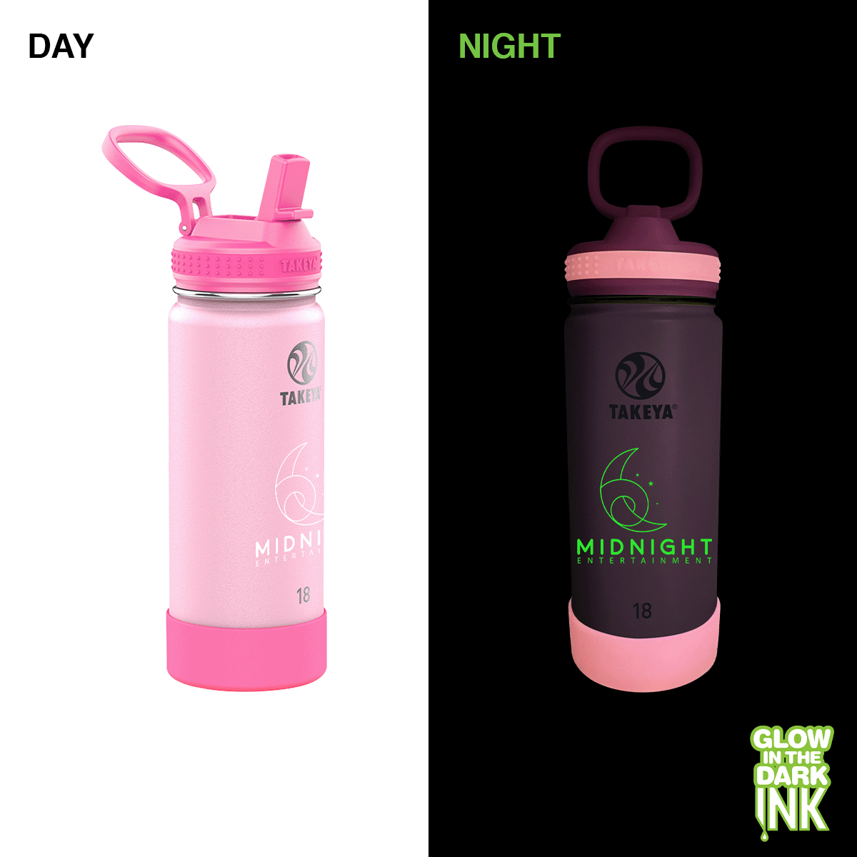 Takeya® 18 oz. Actives Glow in the Dark Bottle 4