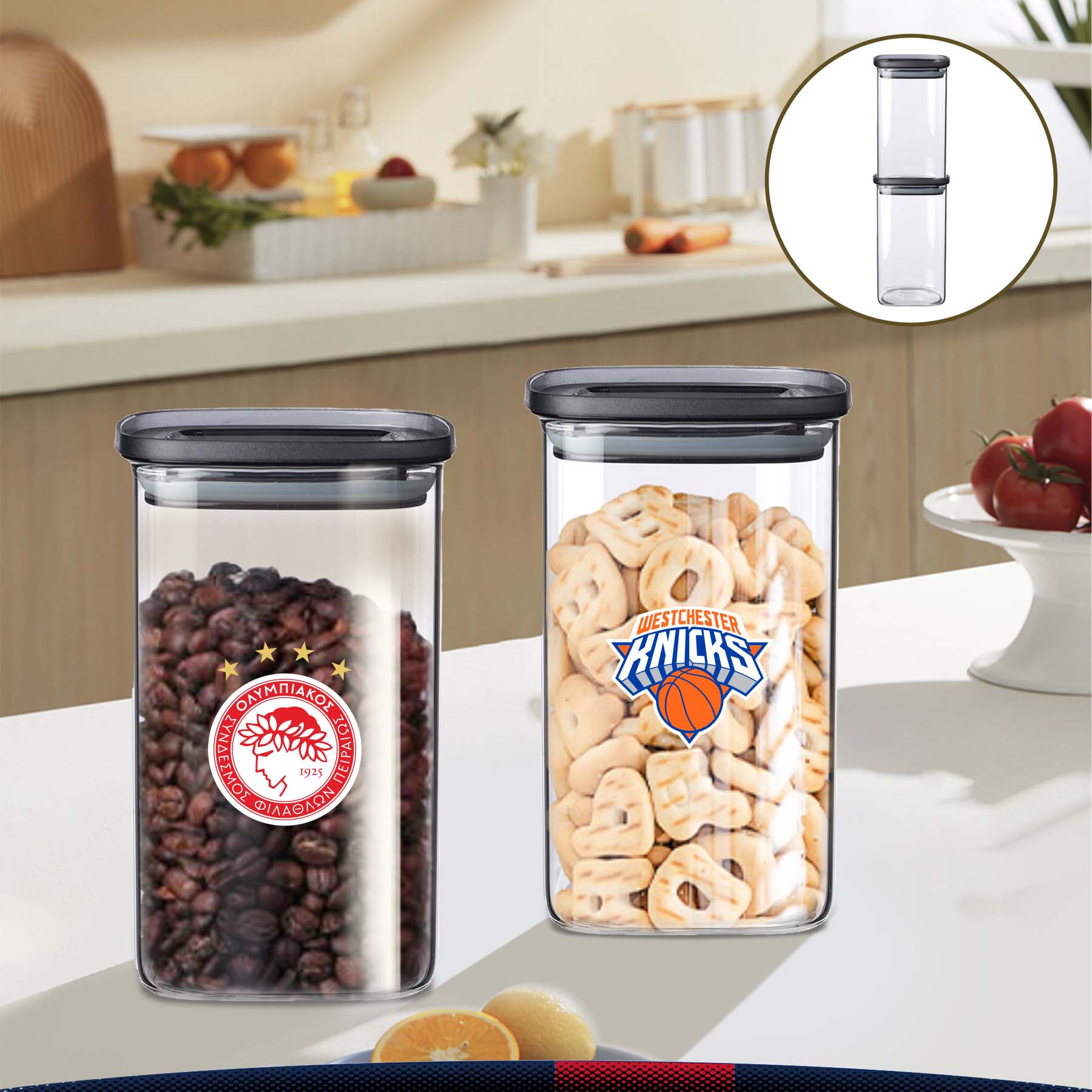 40 oz. Rixen Glass Storage Jars 3
