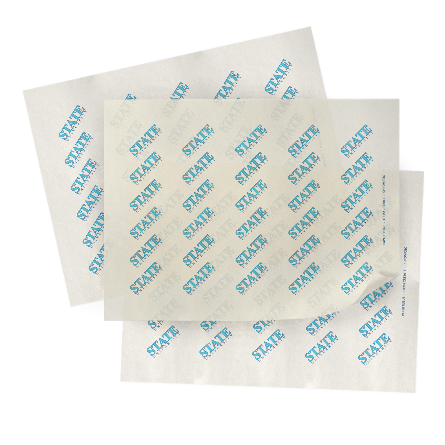 Full Color Printed Paper Tissue - Half Sheet 4