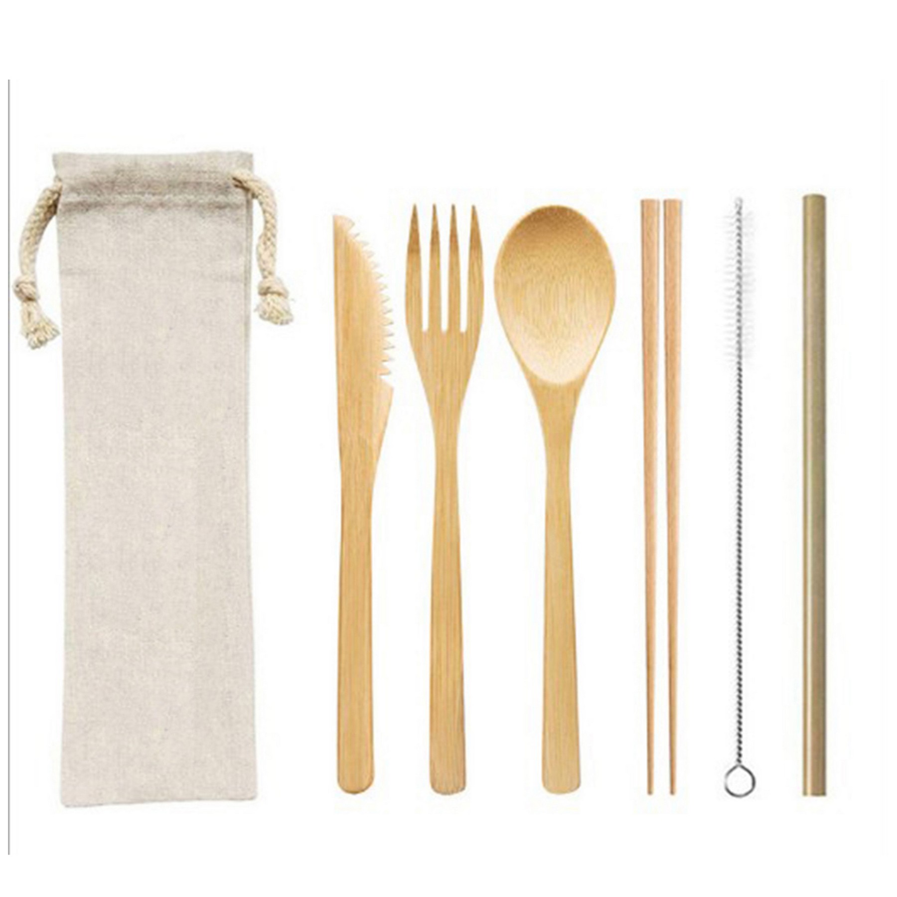 Bamboo Utensil Set 2