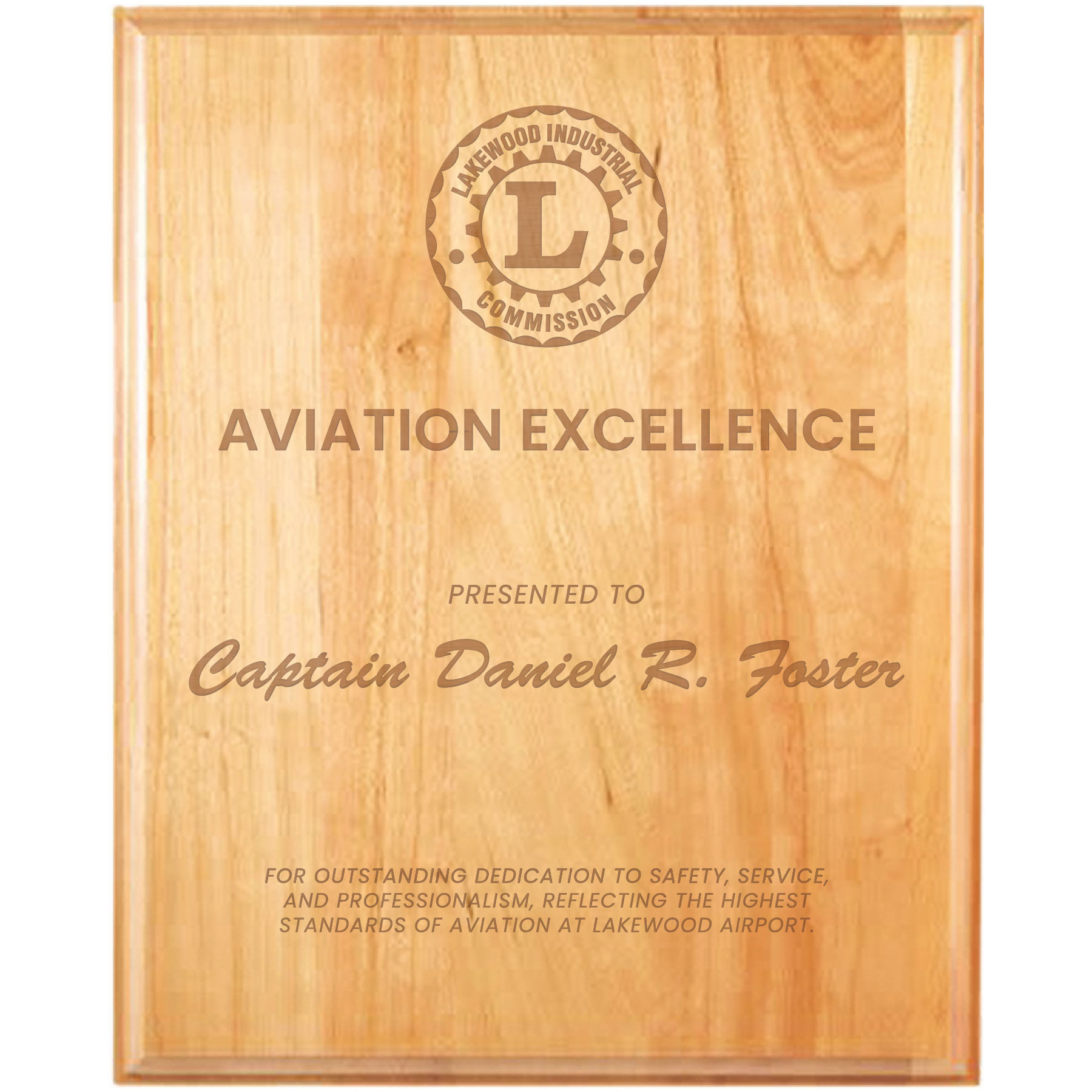 10" x 13" Genuine Cherry Plaque 4