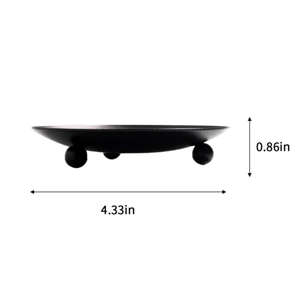 Iron Plate Candle Holder Base 6