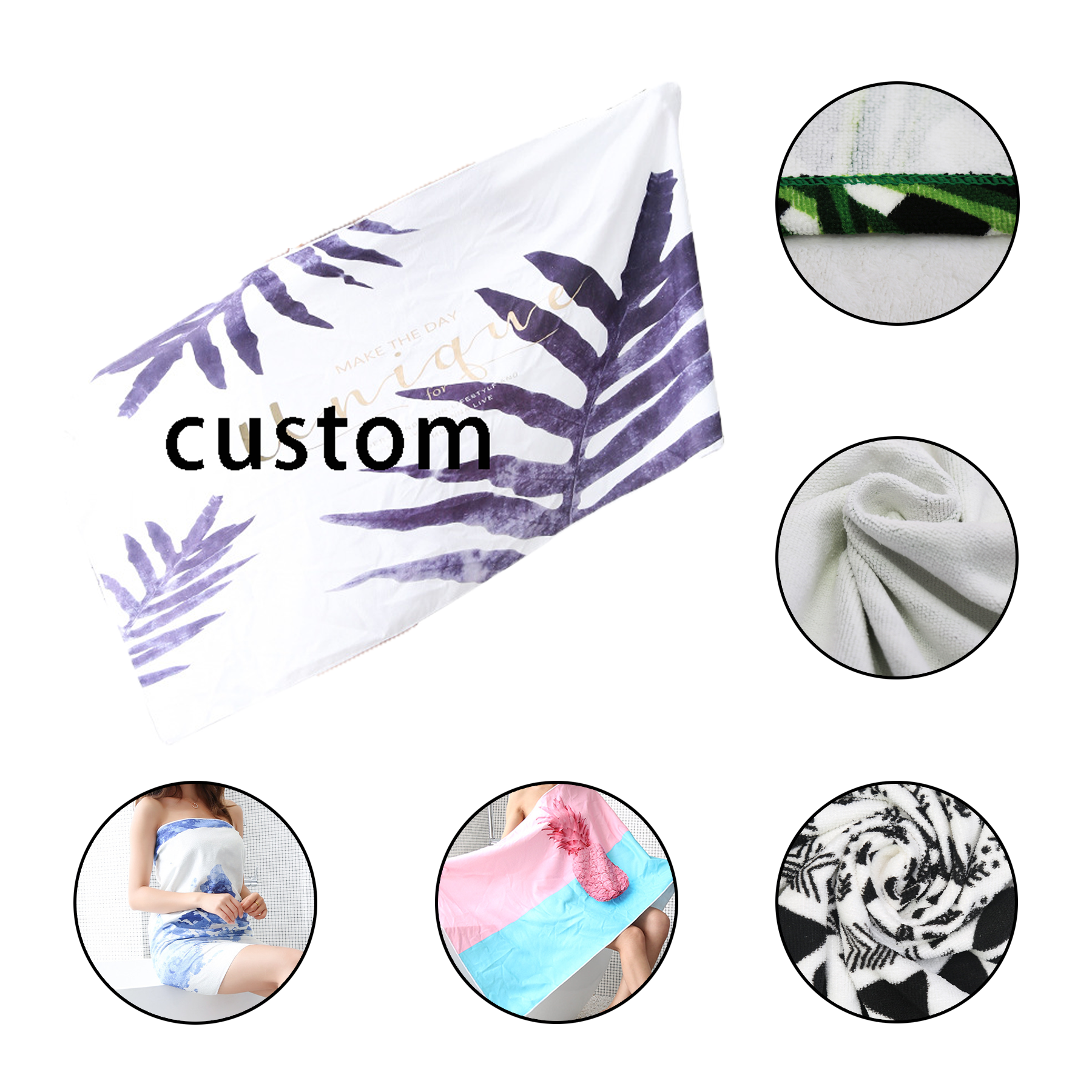 Microfiber Sand Free Beach Towel Blanket 2