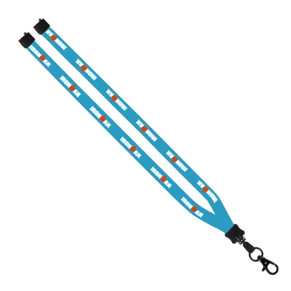 1/2" Dye-Sublimated Lanyard with Plastic Clamshell and Plastic O-Ring 18