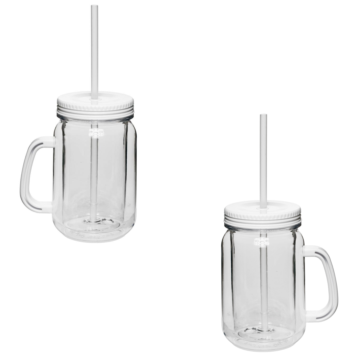 Double Wall Insulation Mason Jar with Handle, 17 oz. 6