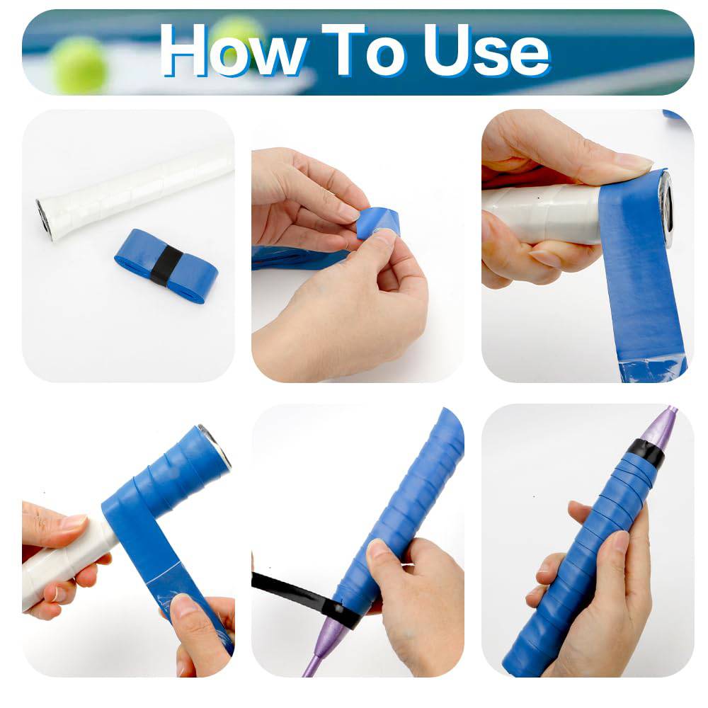 Flat Laminated Adhesive Badminton Tennis Racket Hand Strap 2