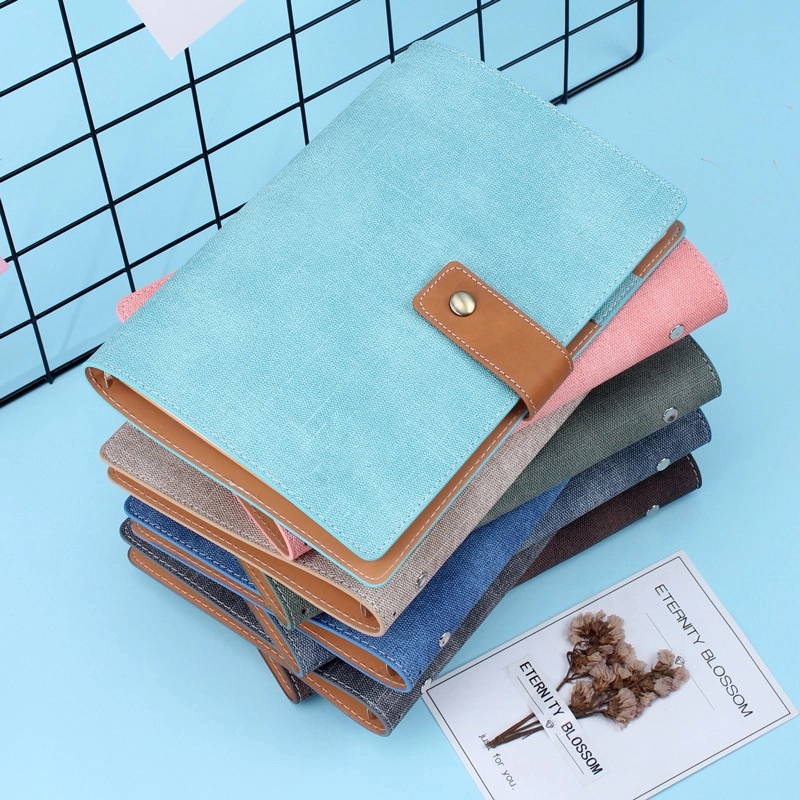 PU Leather A5/A6 Business Travel Journal Binder Notebook 2