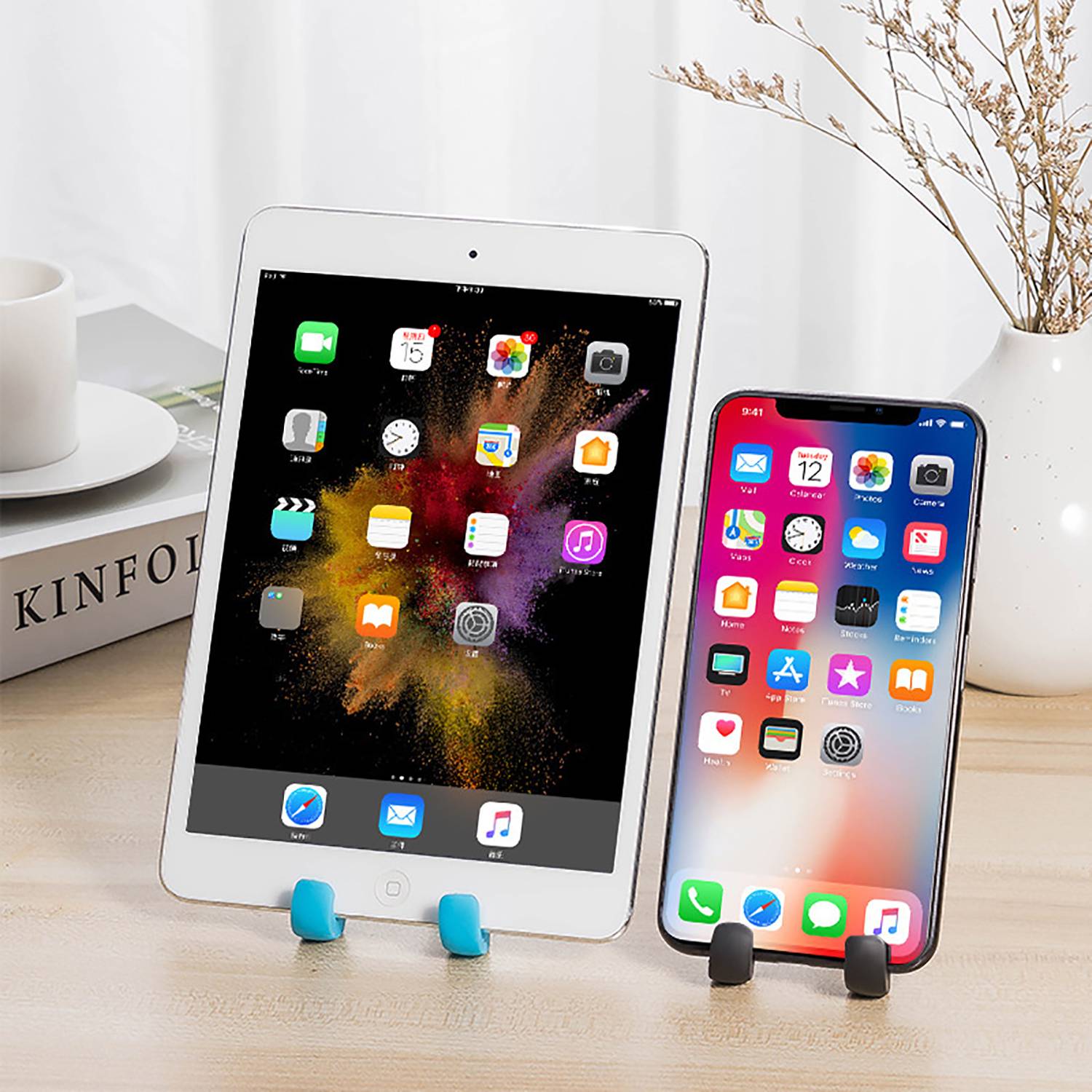 Foldable Triangle Phone Tablet Stand 10