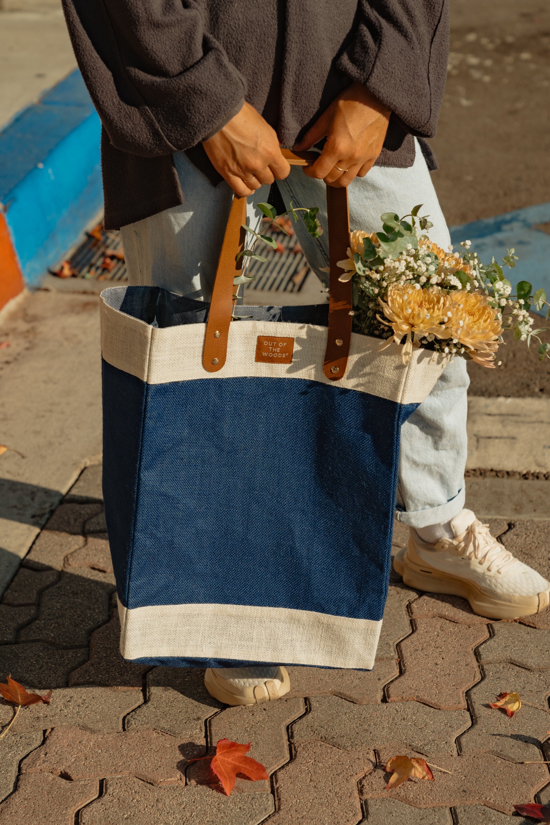 Out of the Woods® Jute Tall Tote, custom tote bag with logo imprint 6
