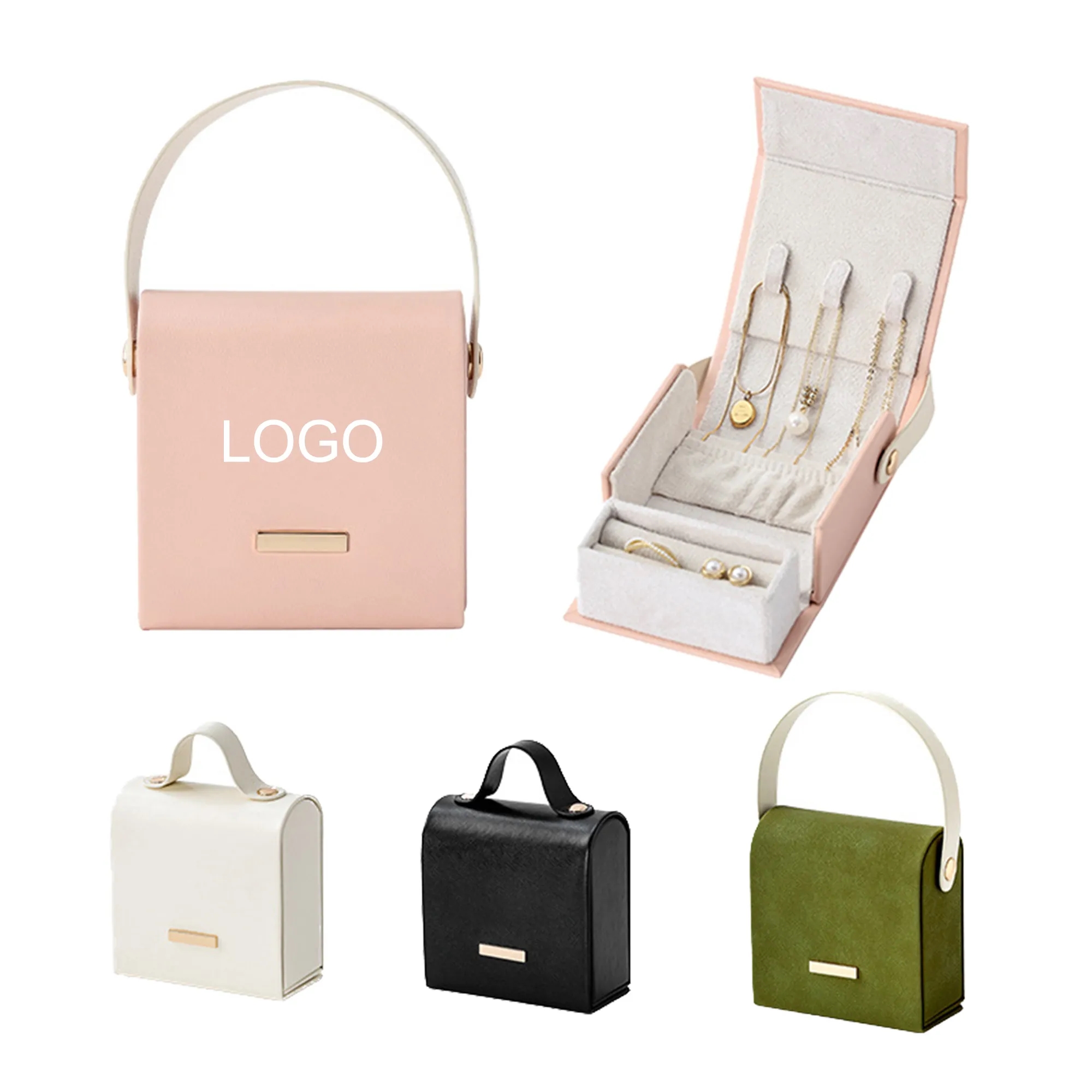 Elegant Leather Jewelry Storage Box 1