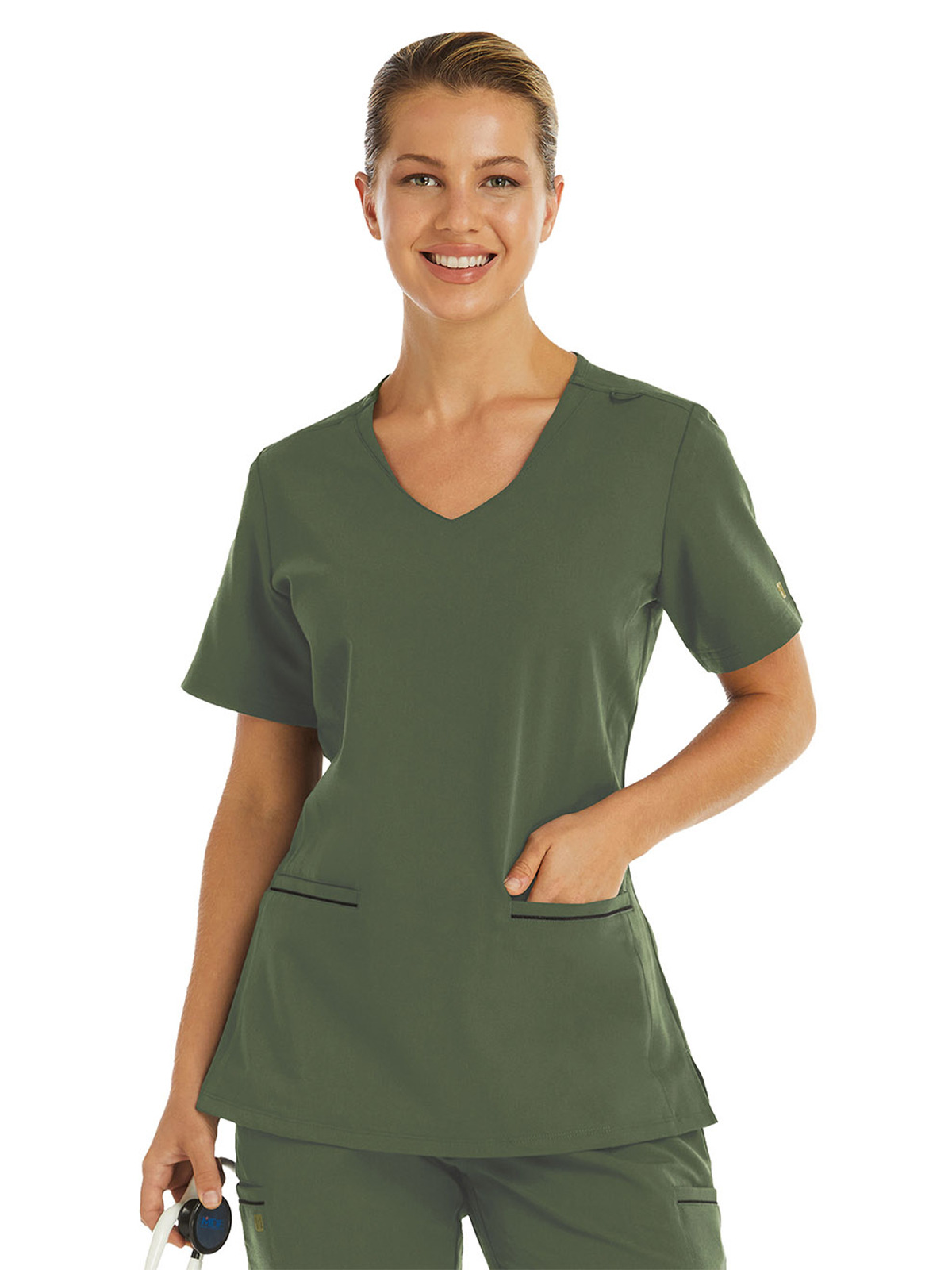 Maevn - Matrix Pro - Women's Two-Pocket Knit V-neck Top 14