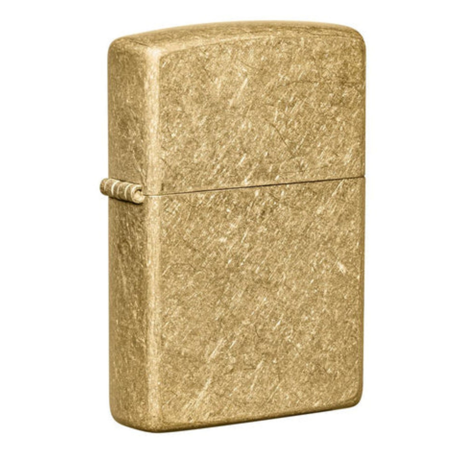 Genuine Zippo windproof lighter - Tumbled Brass 2