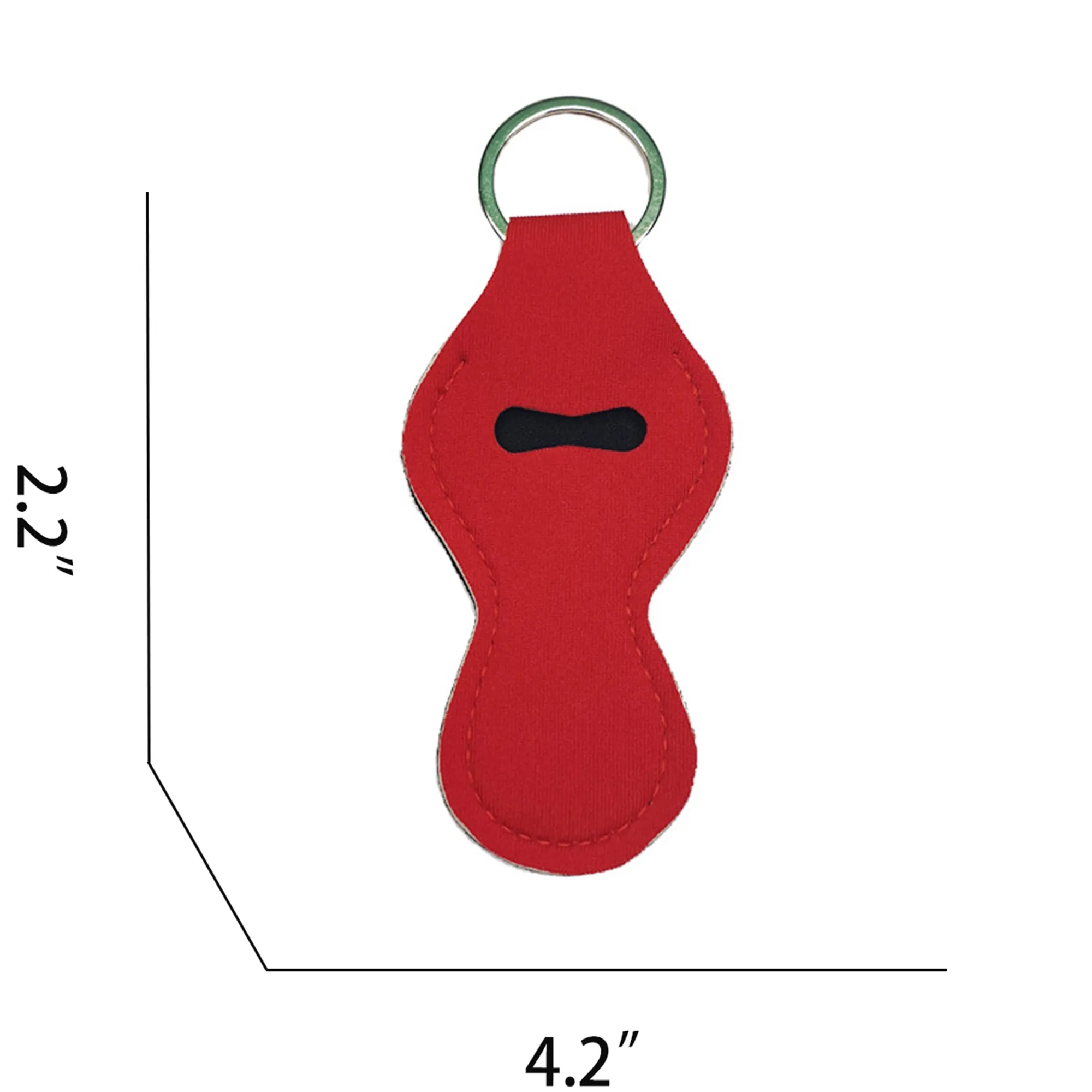 Neoprene Chapstick Holder Keychain 6