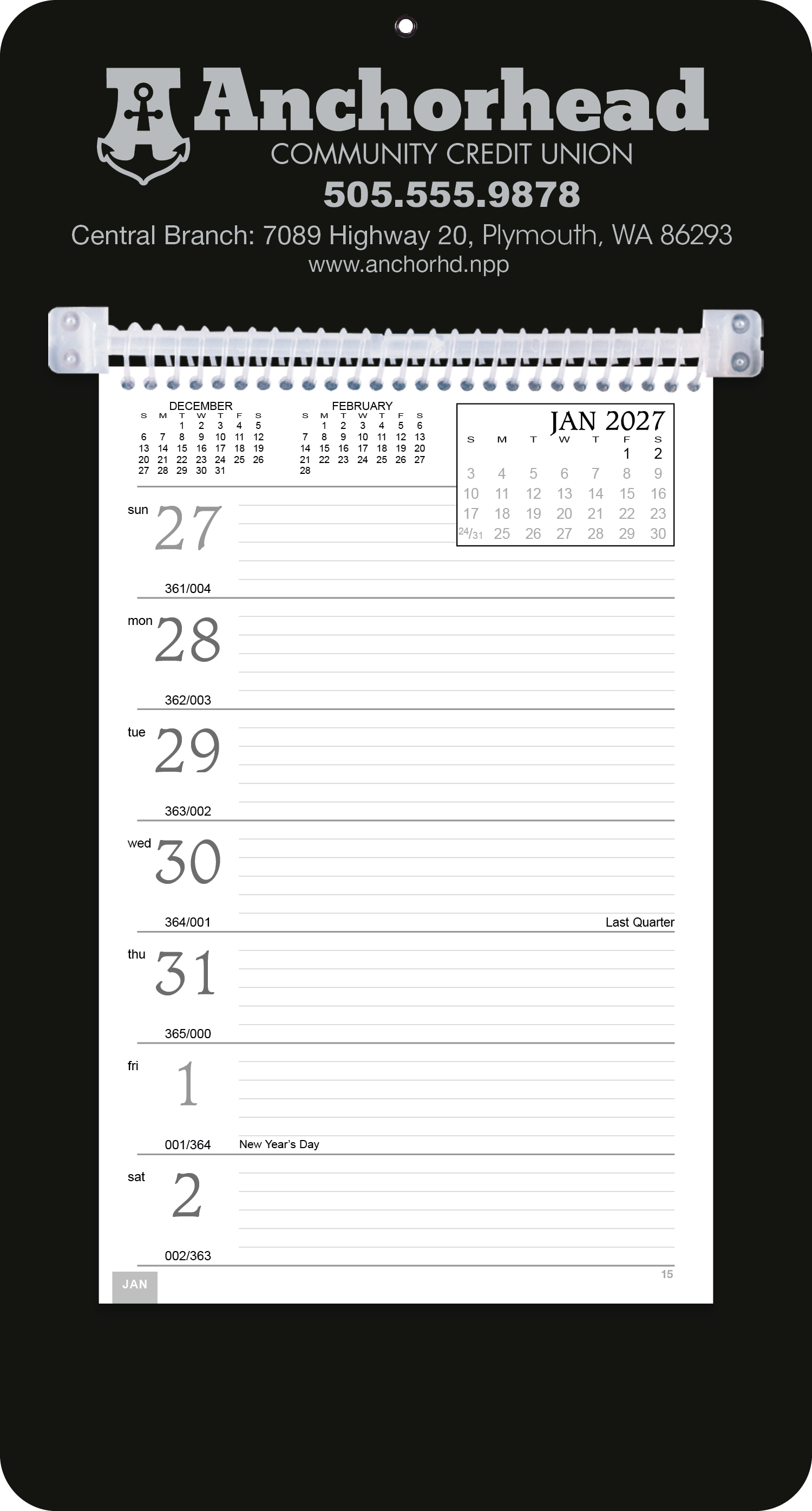 Triumph® Calendars Weekly Memo Calendar 29