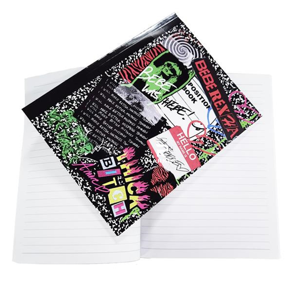 Custom Composition Notebook 7 1/2" x9 3/4" in Wideruled sheets paper composition 2
