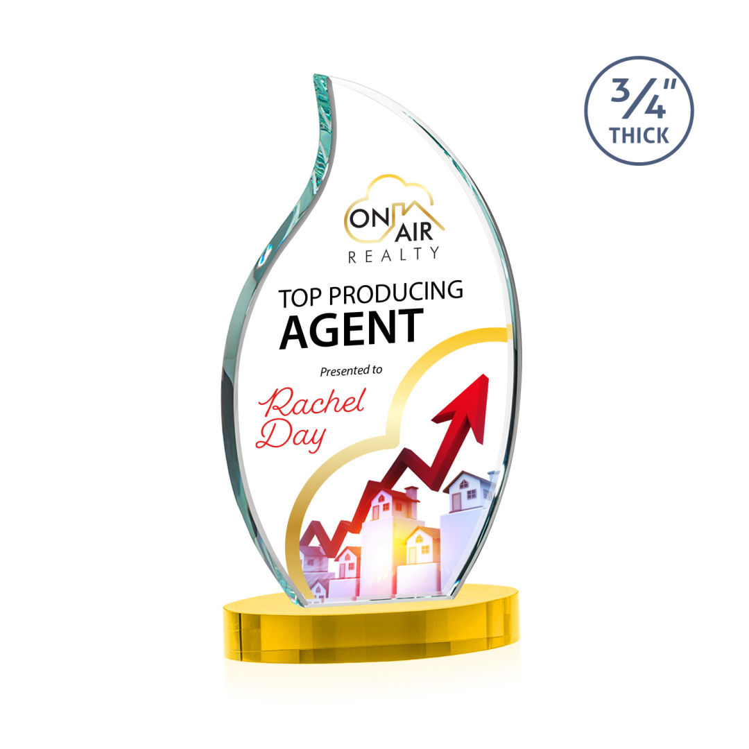 Croydon VividPrint™ Award on Alberton Base - Gold 3