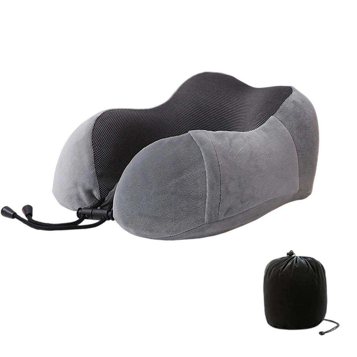 Soft Spandex Travel Pillow for Planes Trains and Cars 6