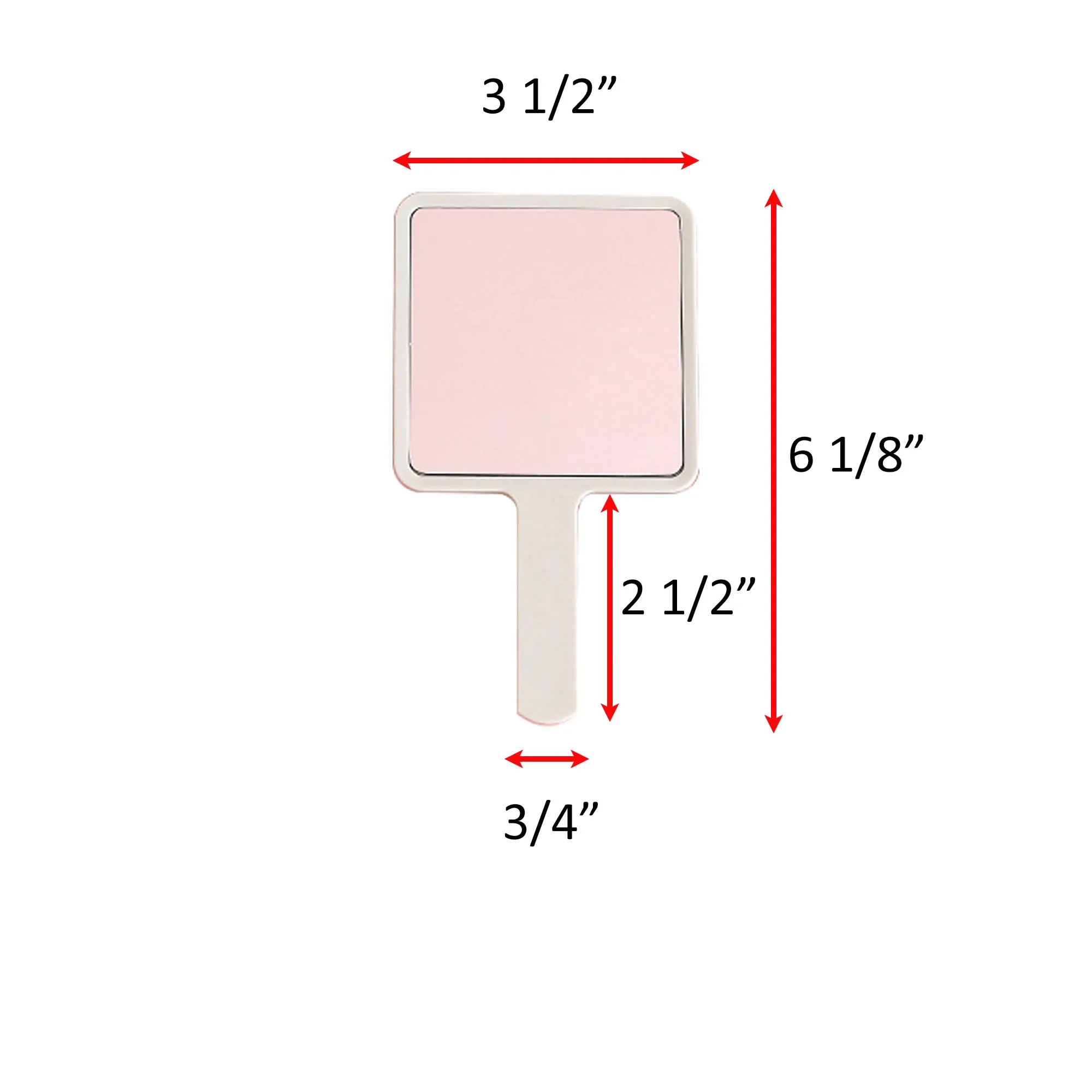 Silkscreen Plastic Handheld Make-up Mirror 3