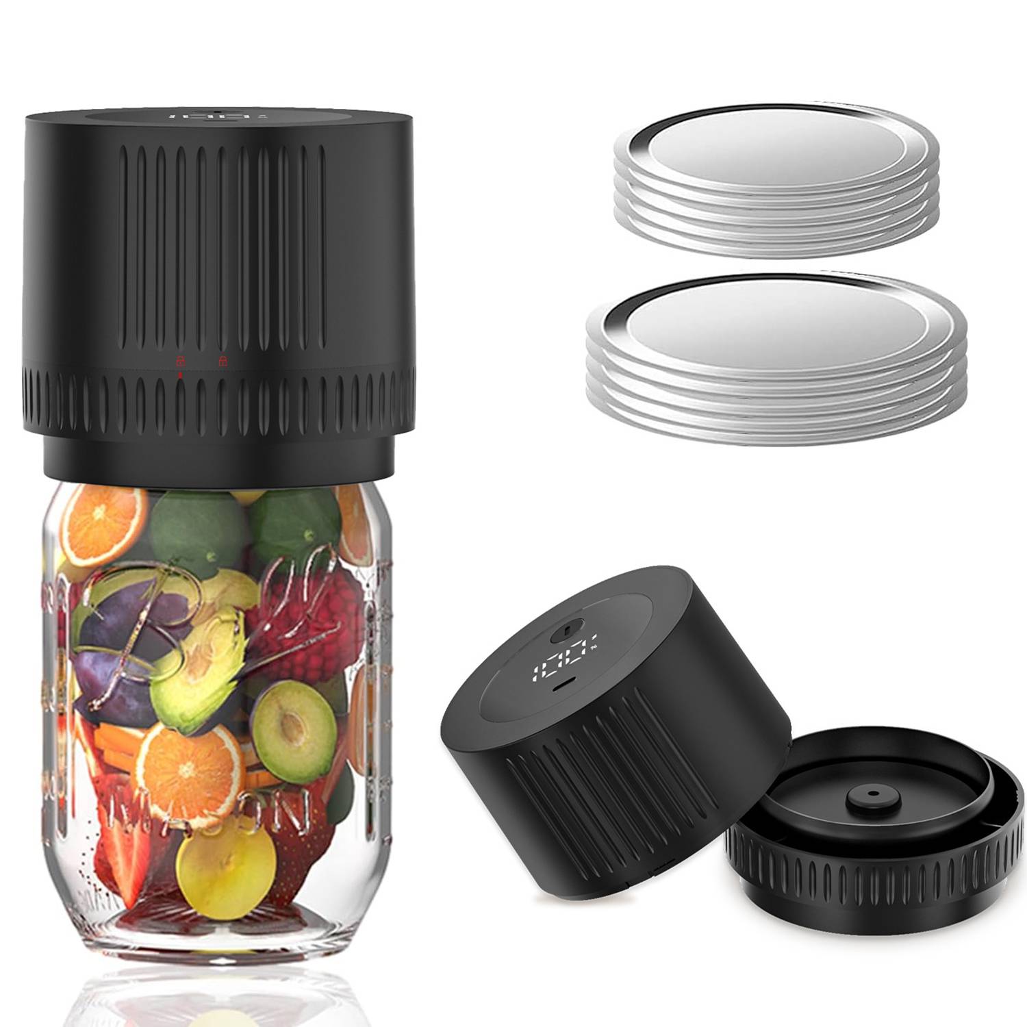 Electric Mason Jar Vacuum Sealer Kit 5