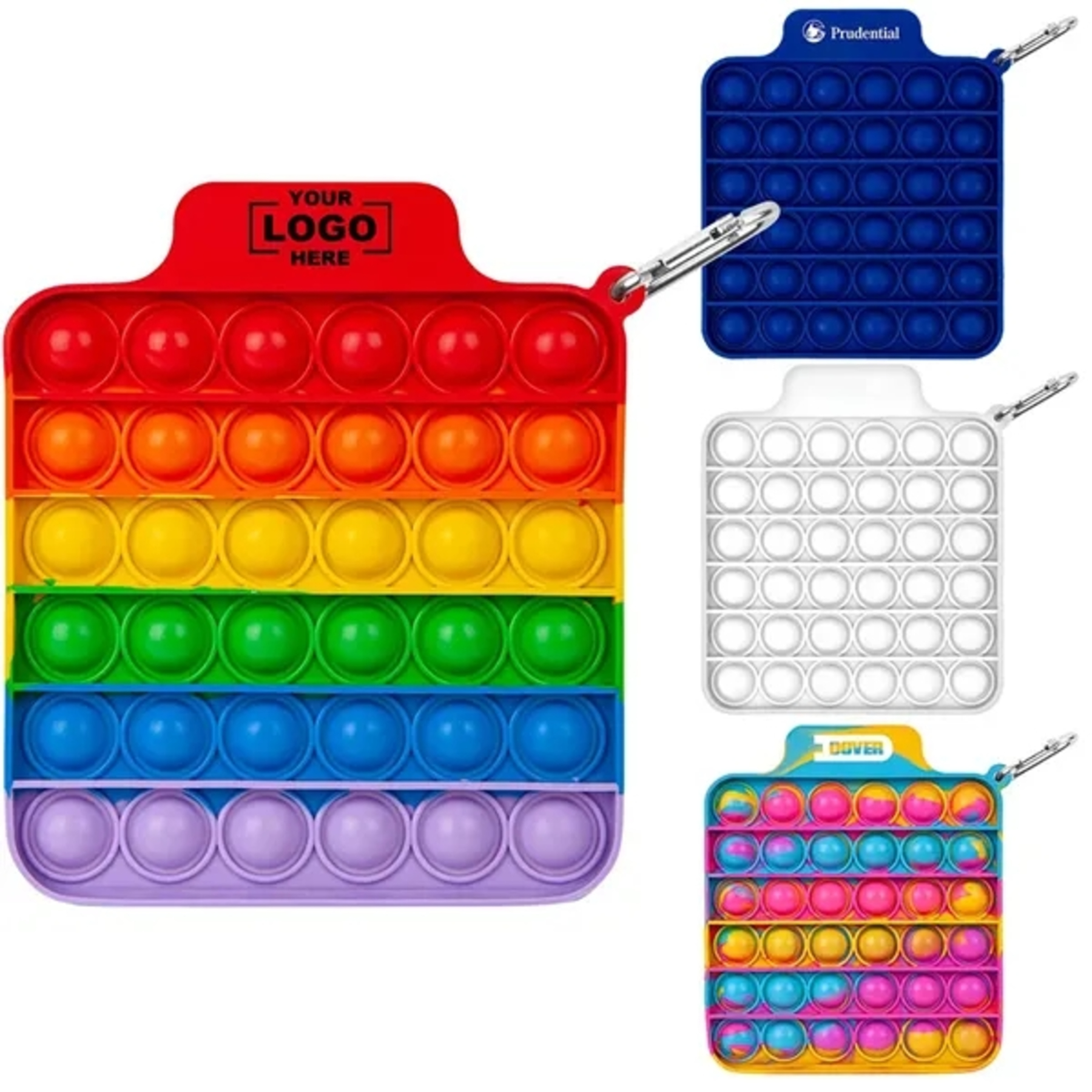 Silicone Keychain Fidget Popper for Stress Relief
 2